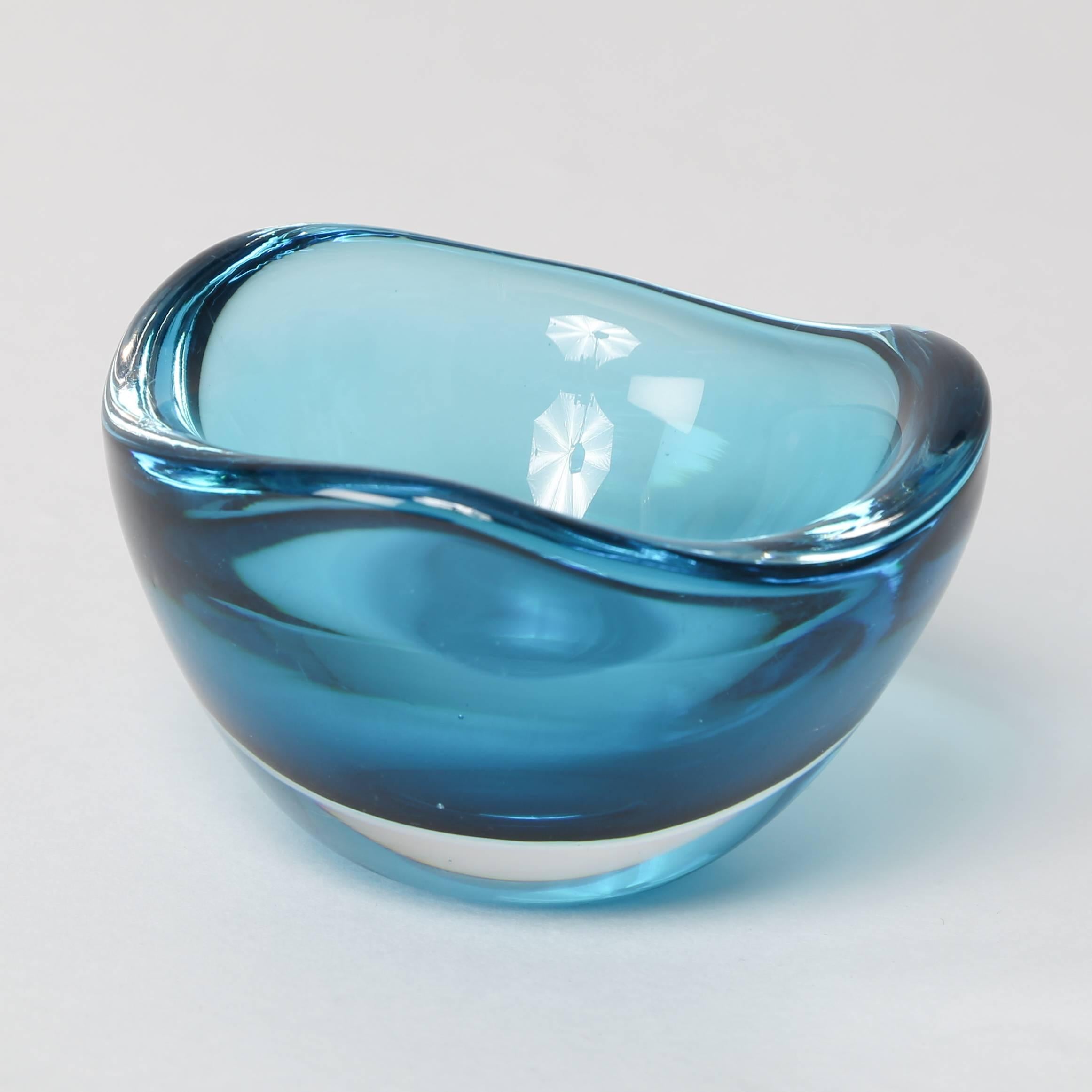Mid-20th Century Collection of 1960s Blue-Glass “Selena” Vases by Sven Palmqvist for Orrefors