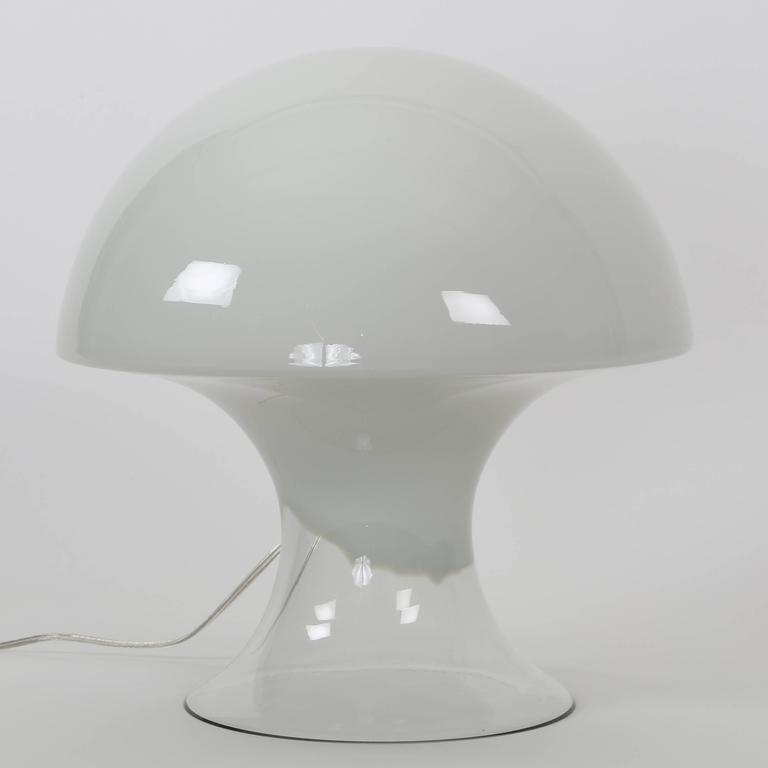 Gino Vistosi Mushroom Shaped Murano Glass Table Lamp Circa 1960s At Italian Gino Vistosi Mushroom Shaped Murano Glass Table Lamp Circa 1960s For