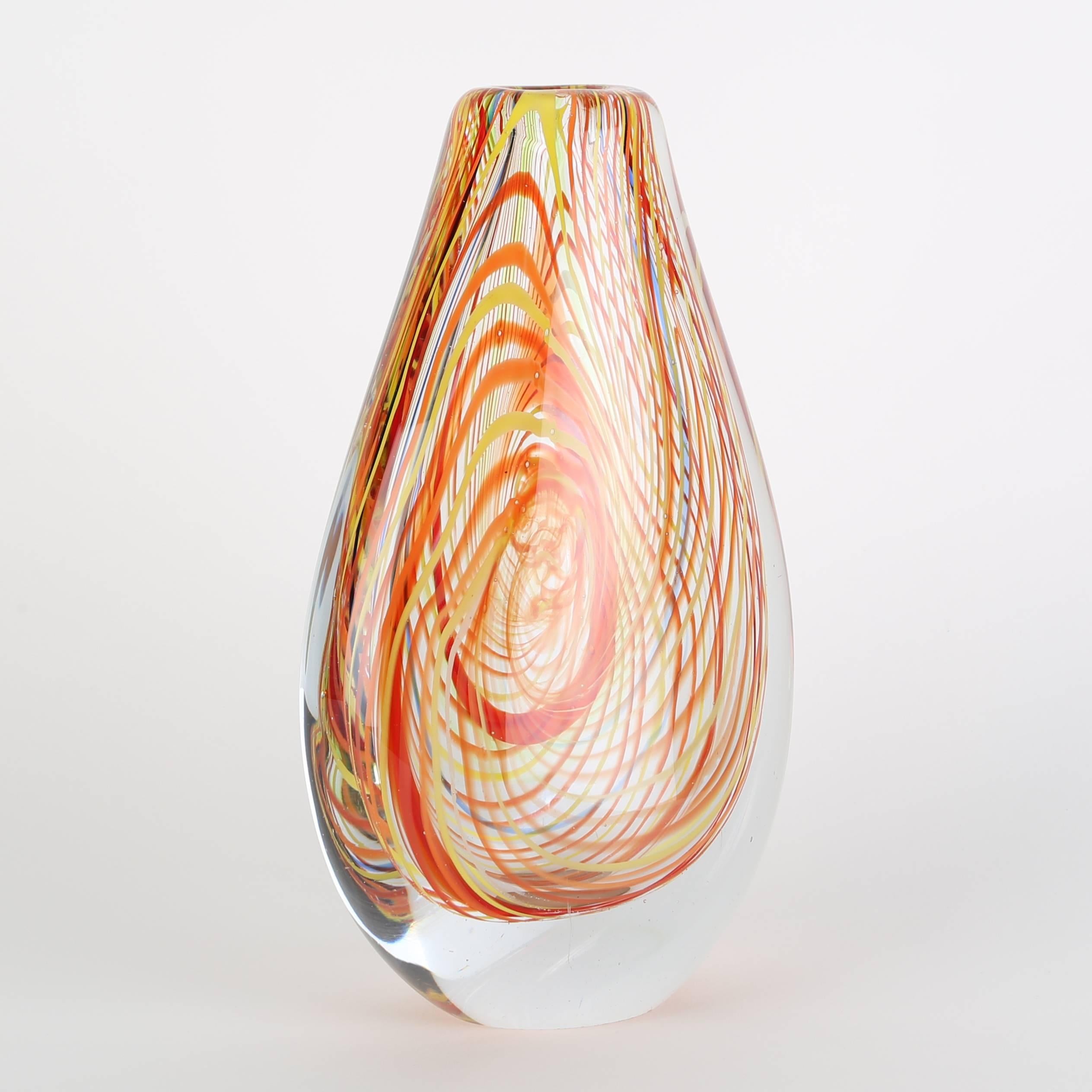 1960s art glass vases