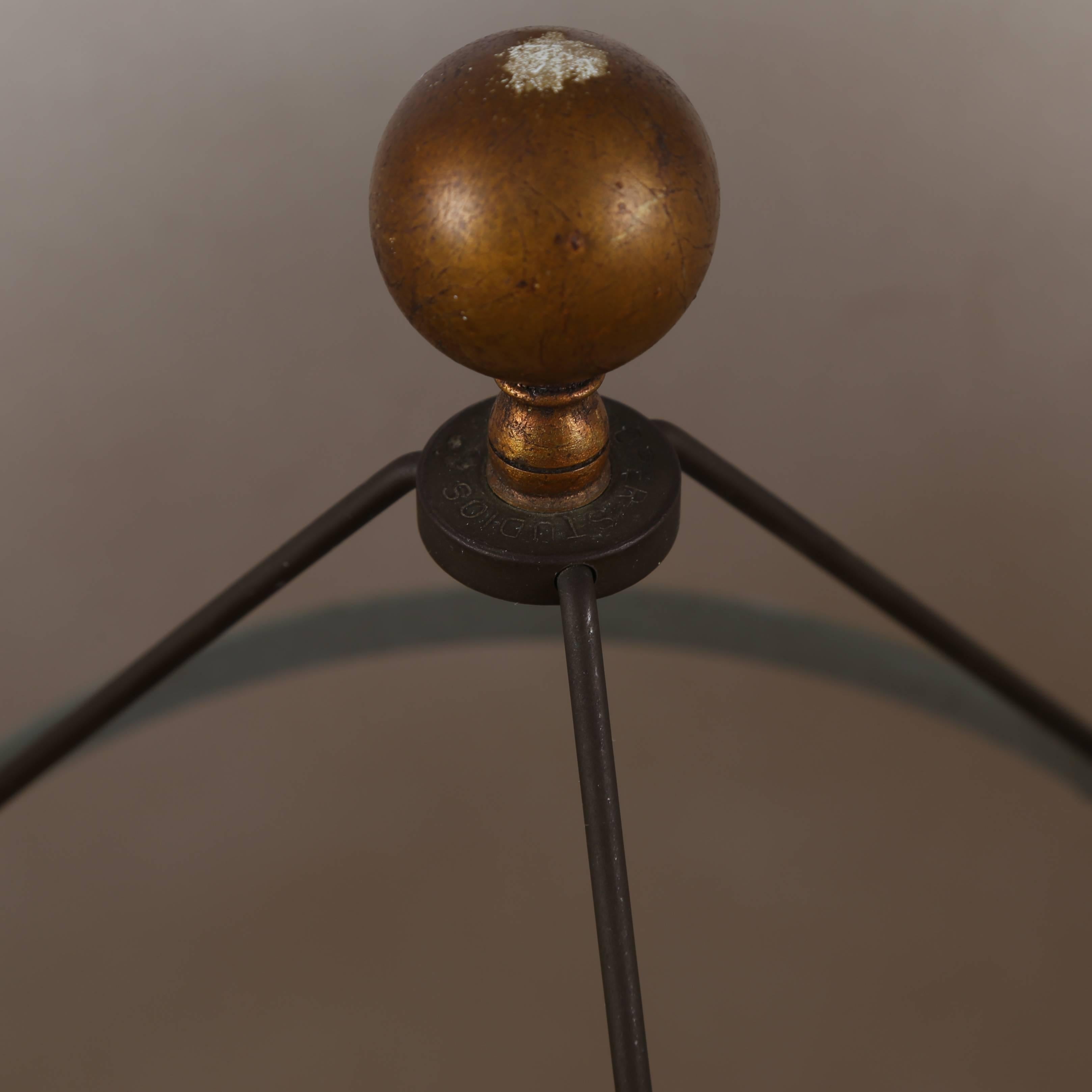 Mid-20th Century Frederick Cooper Studios Carved Helix Table Lamp, Circa 1950s For Sale