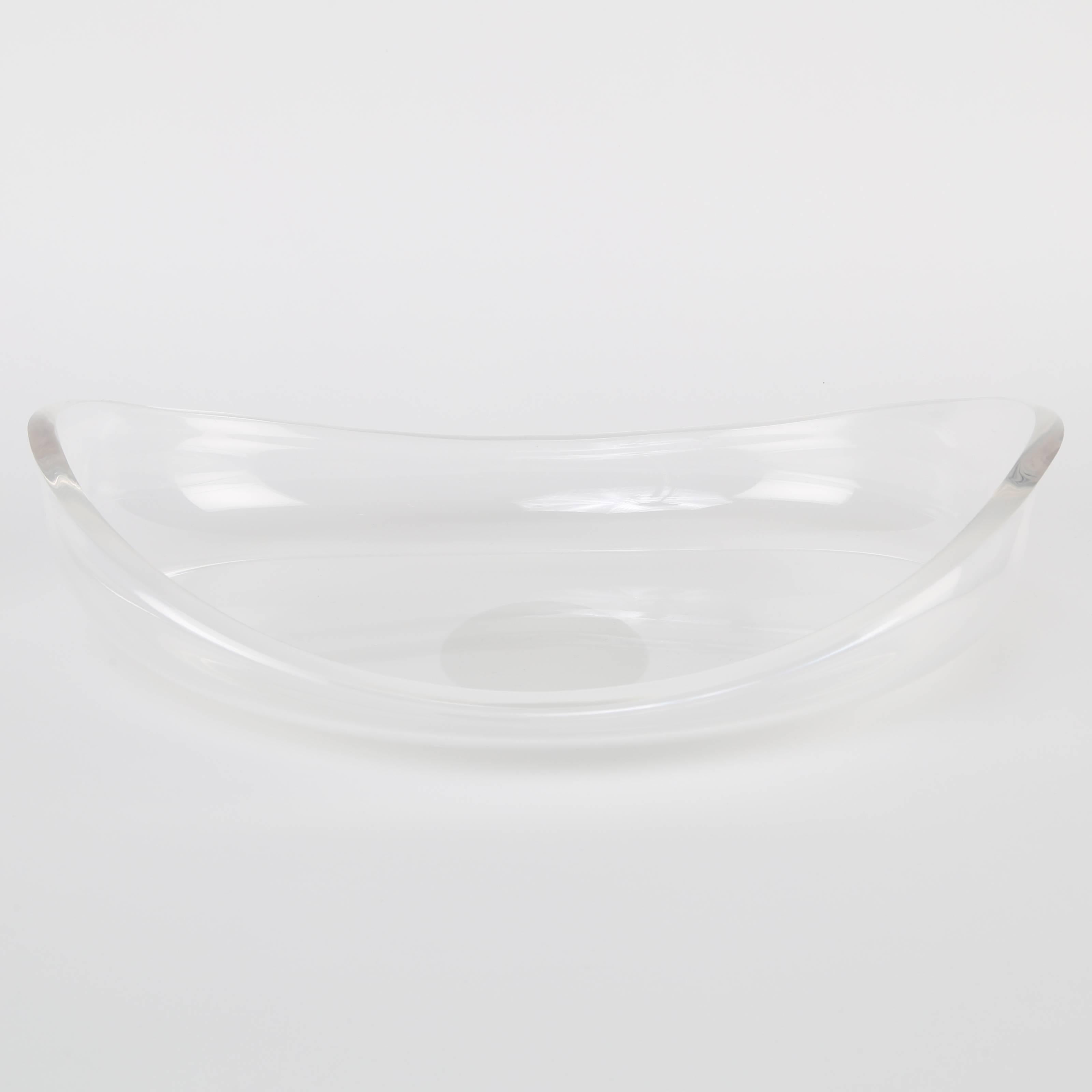 Acrylic Collection of Three Lucite Centerpiece Bowls, Circa 1970s For Sale