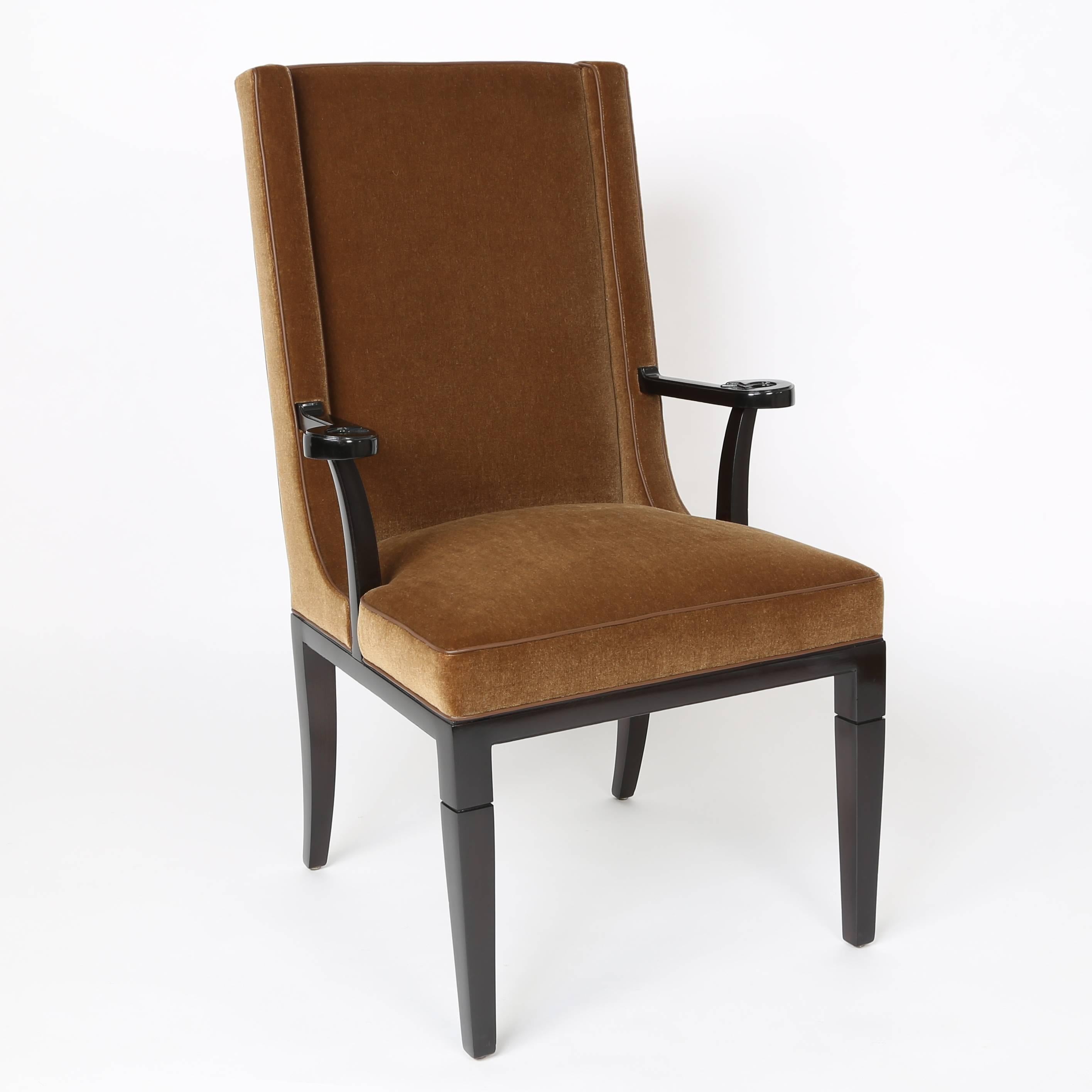 Mid-20th Century Pair of Armchairs by Tommi Parzinger for Charak Modern, circa 1940s For Sale