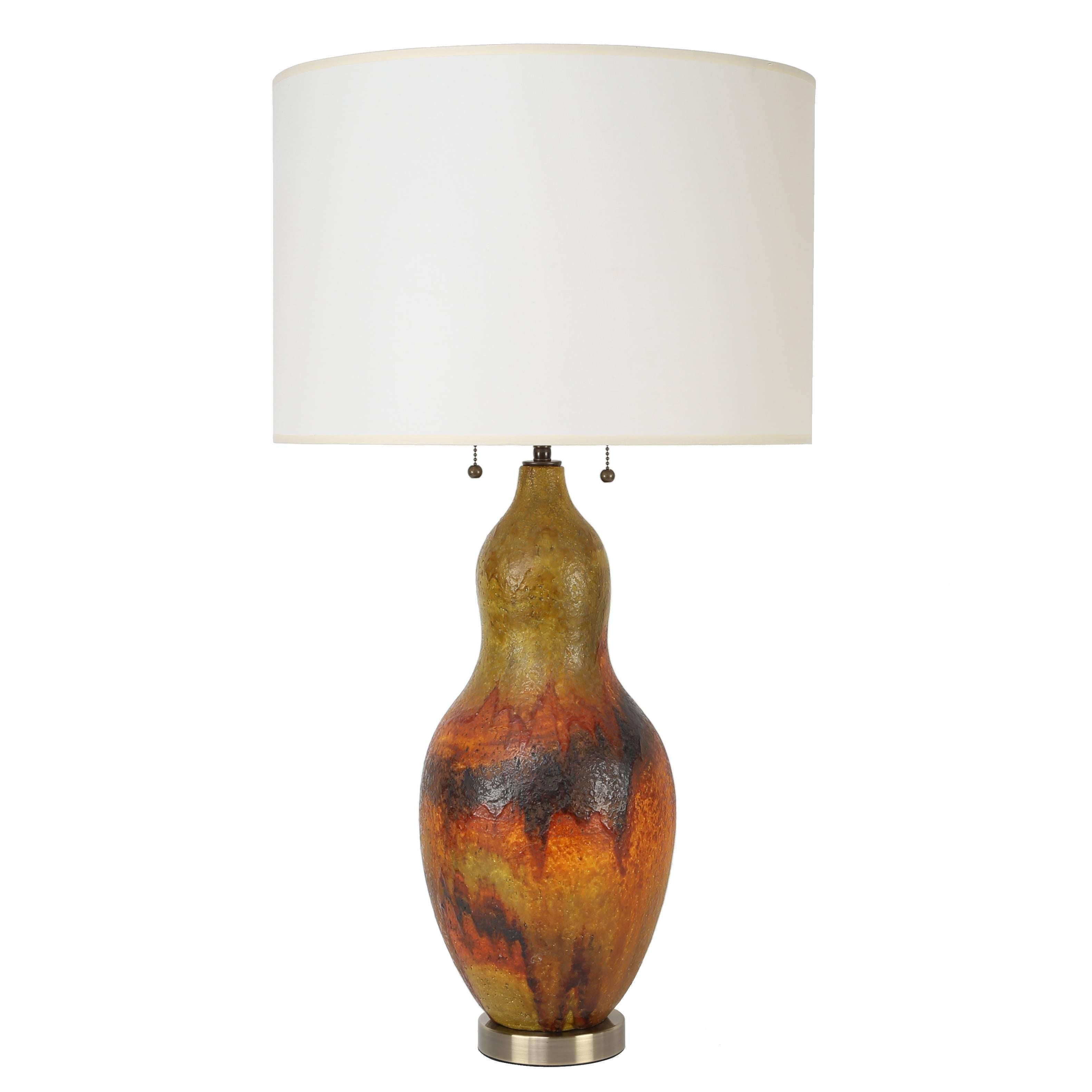 1960s Marcello Fantoni Ceramic Table Lamp For Sale