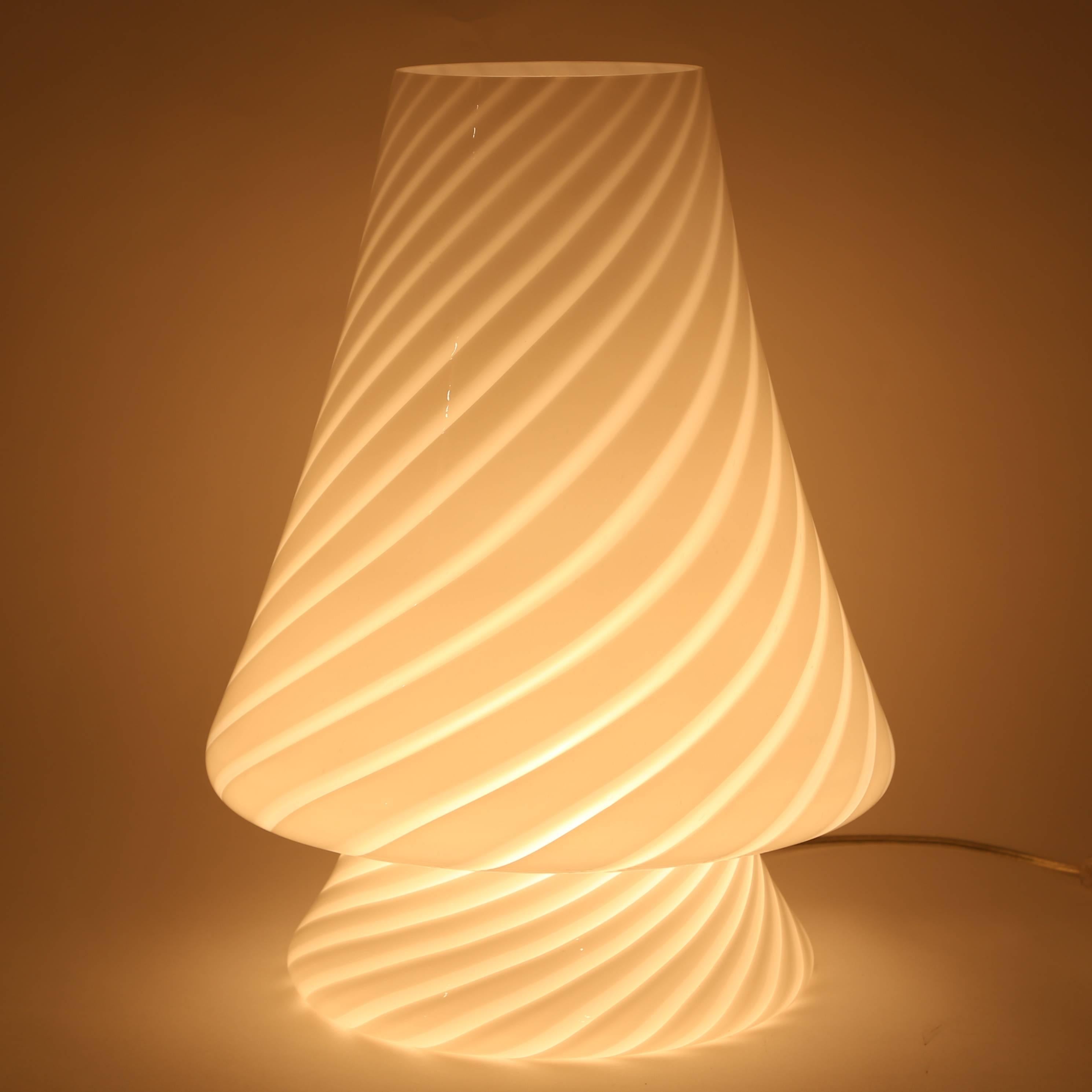 murano swirl lamp