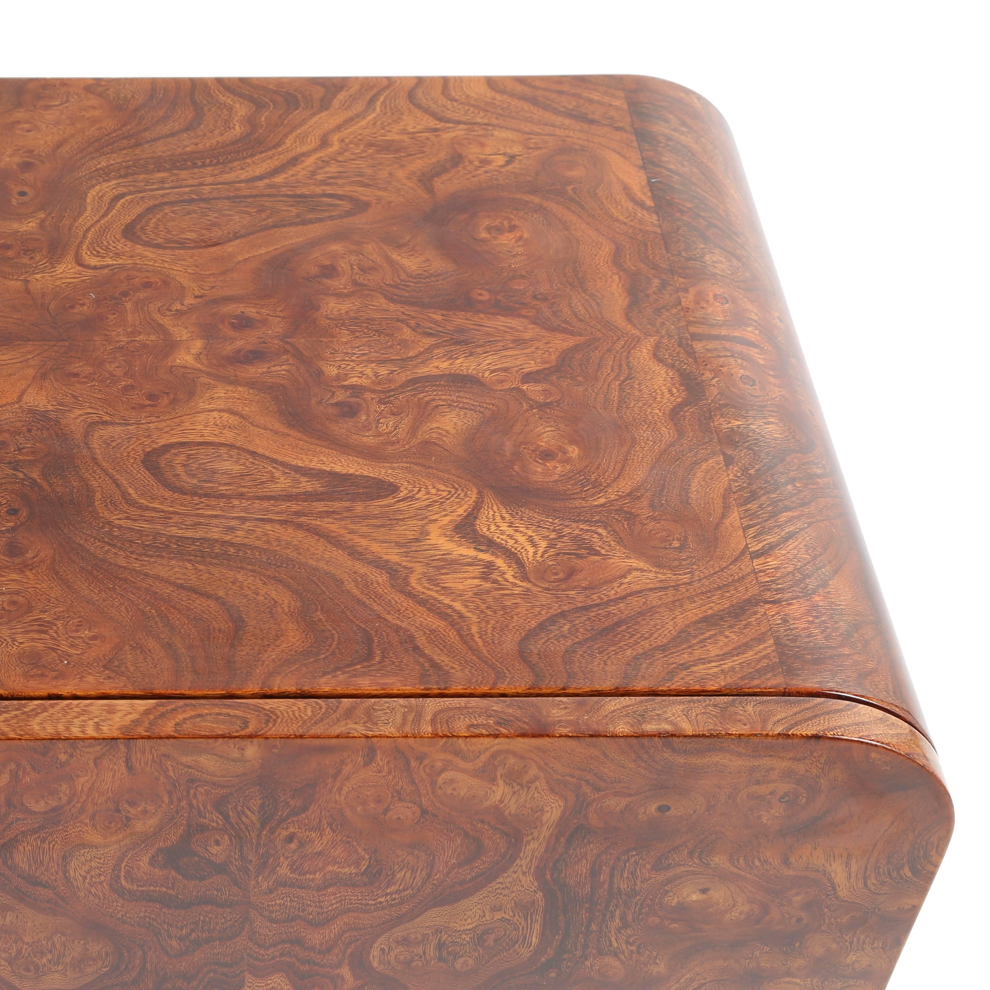 Late 20th Century Floating Cabinet in Expressive Burl by Janet Schweitzer for Pace, Circa 1970