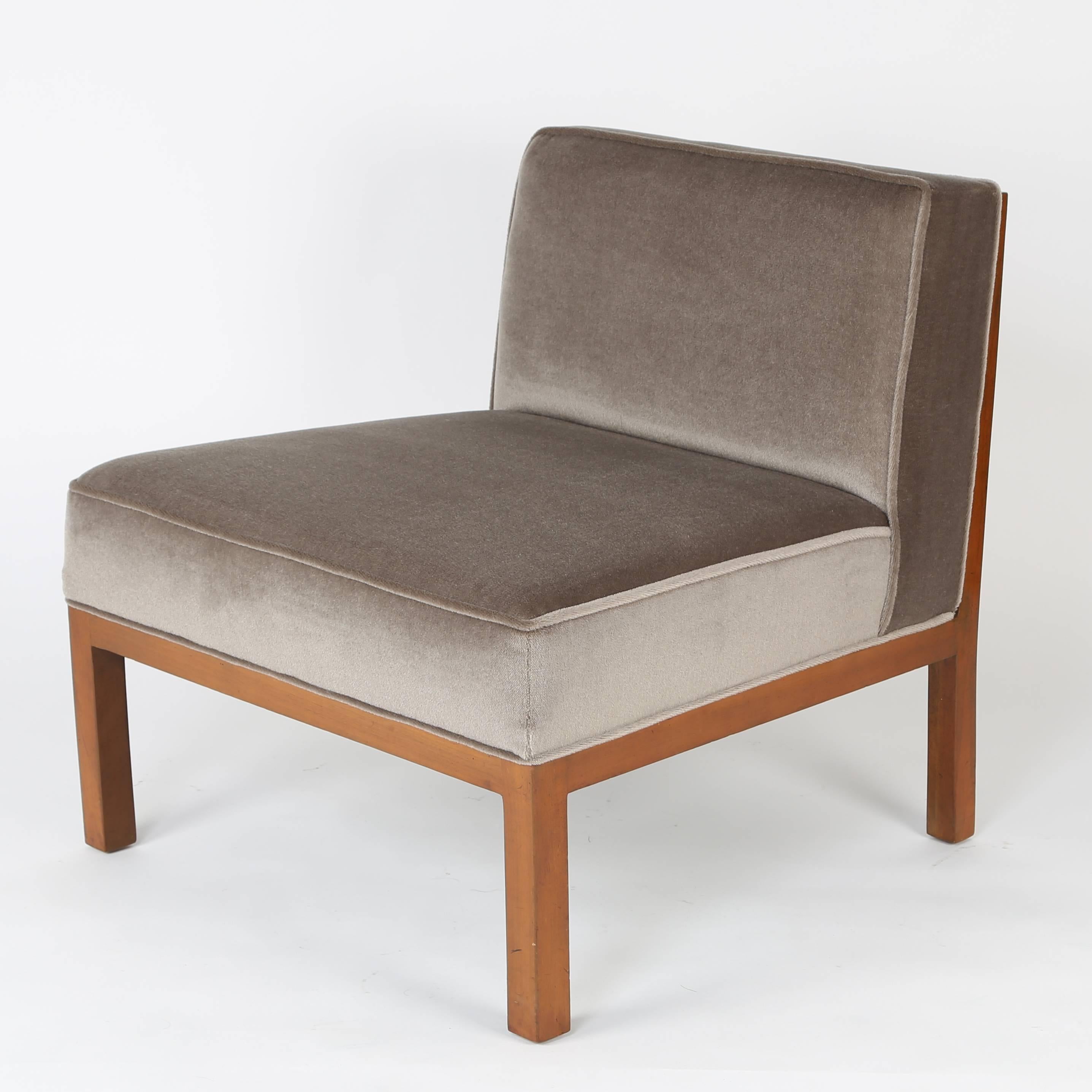 Mid-20th Century Pair of Michael Taylor for Baker Slipper Chairs, circa 1960s