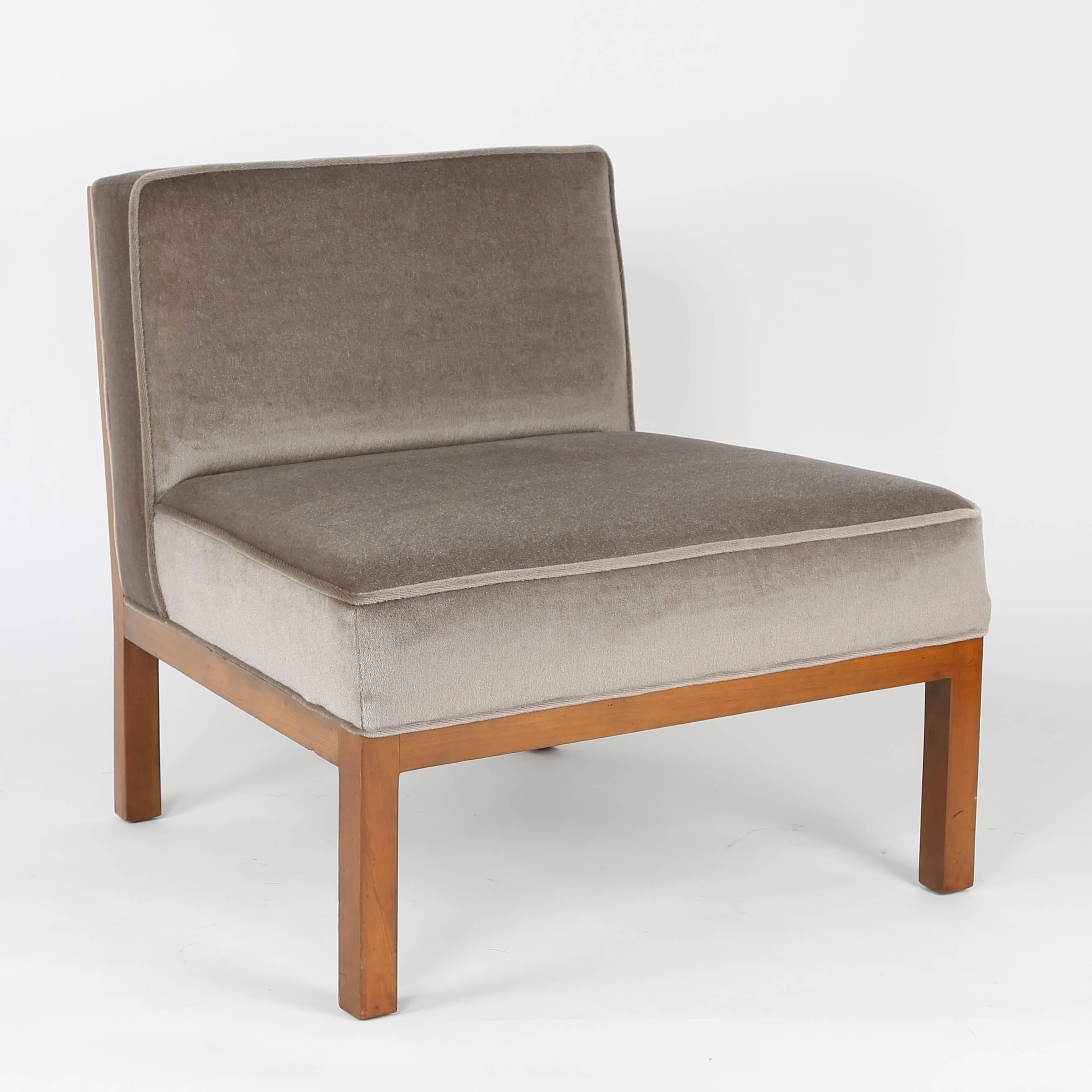 American Pair of Michael Taylor for Baker Slipper Chairs, circa 1960s