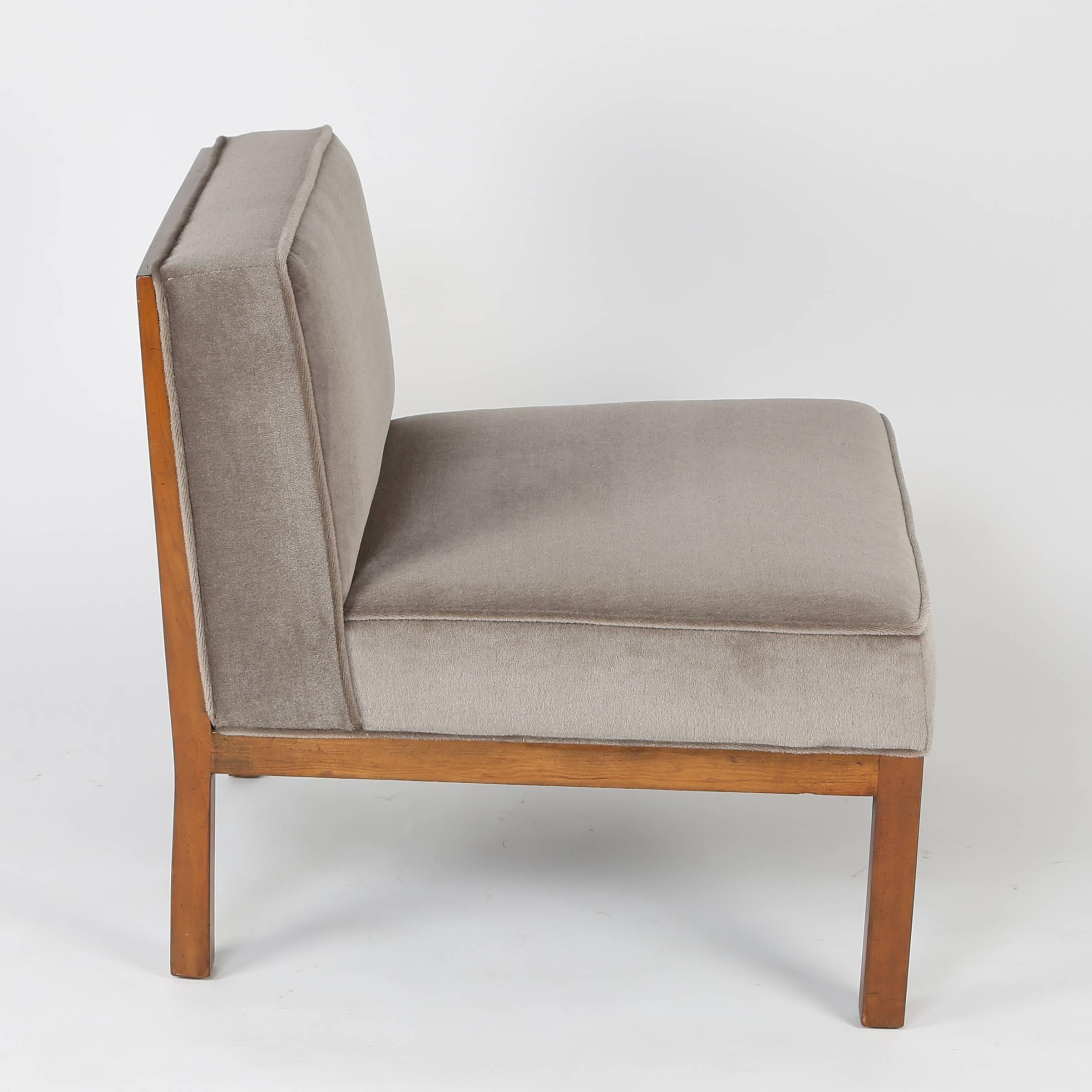 Pair of Michael Taylor for Baker Slipper Chairs, circa 1960s 3