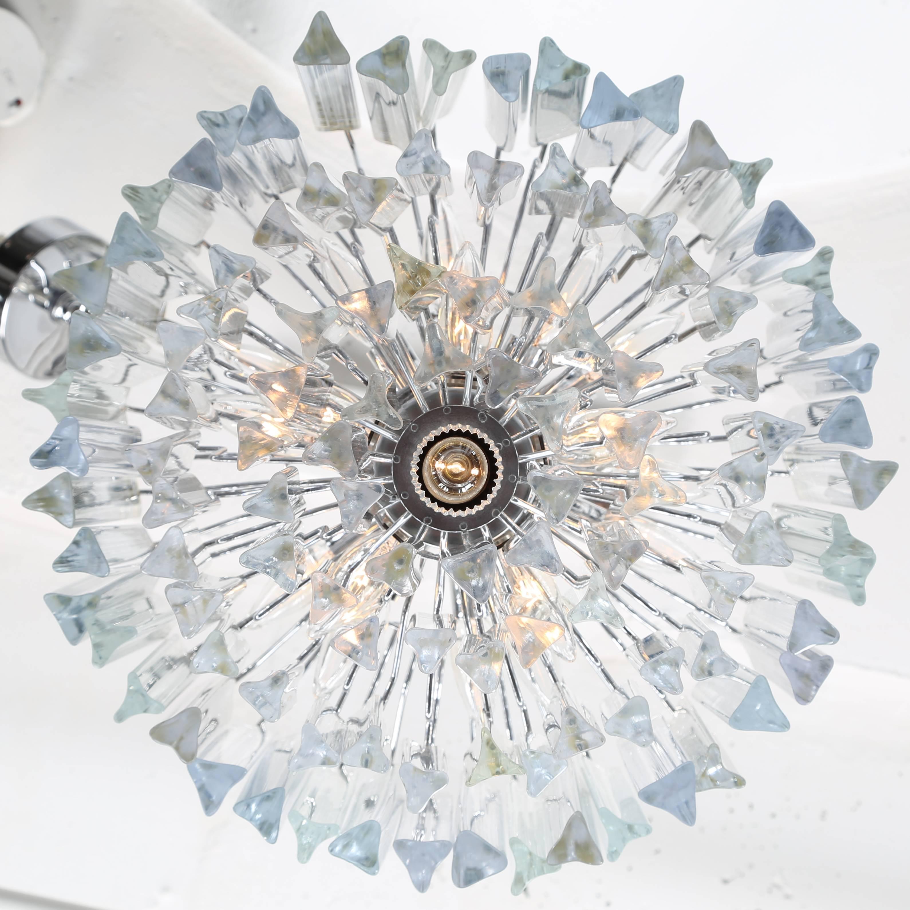 Tiered Italian Crystal Chandelier by Camer, circa 1970s 5