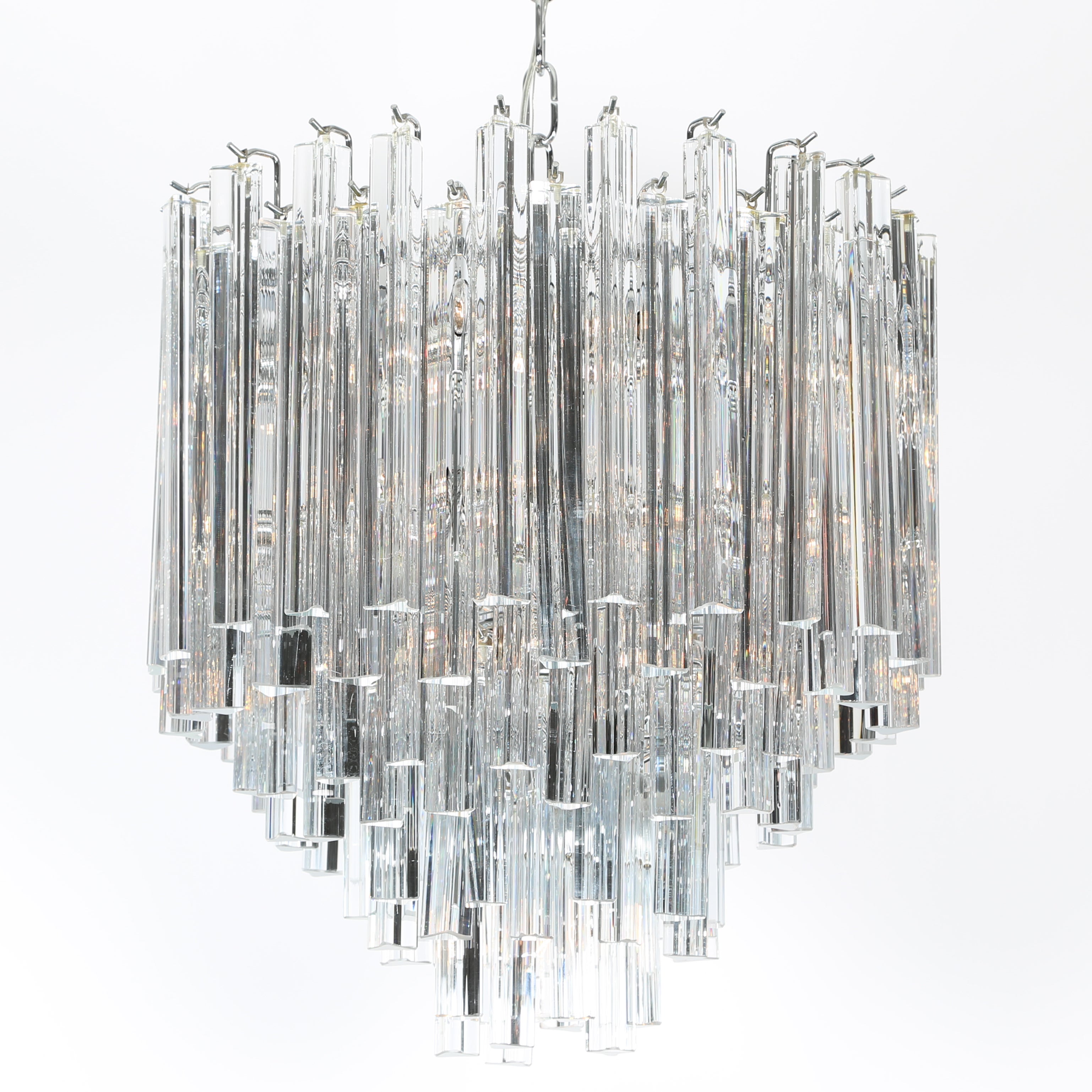 Camer Glass Dramatic Five Tier Murano Glass Chandelier by Camer Camer Glass Dramatic Five Tier Murano Glass Chandelier by Camer