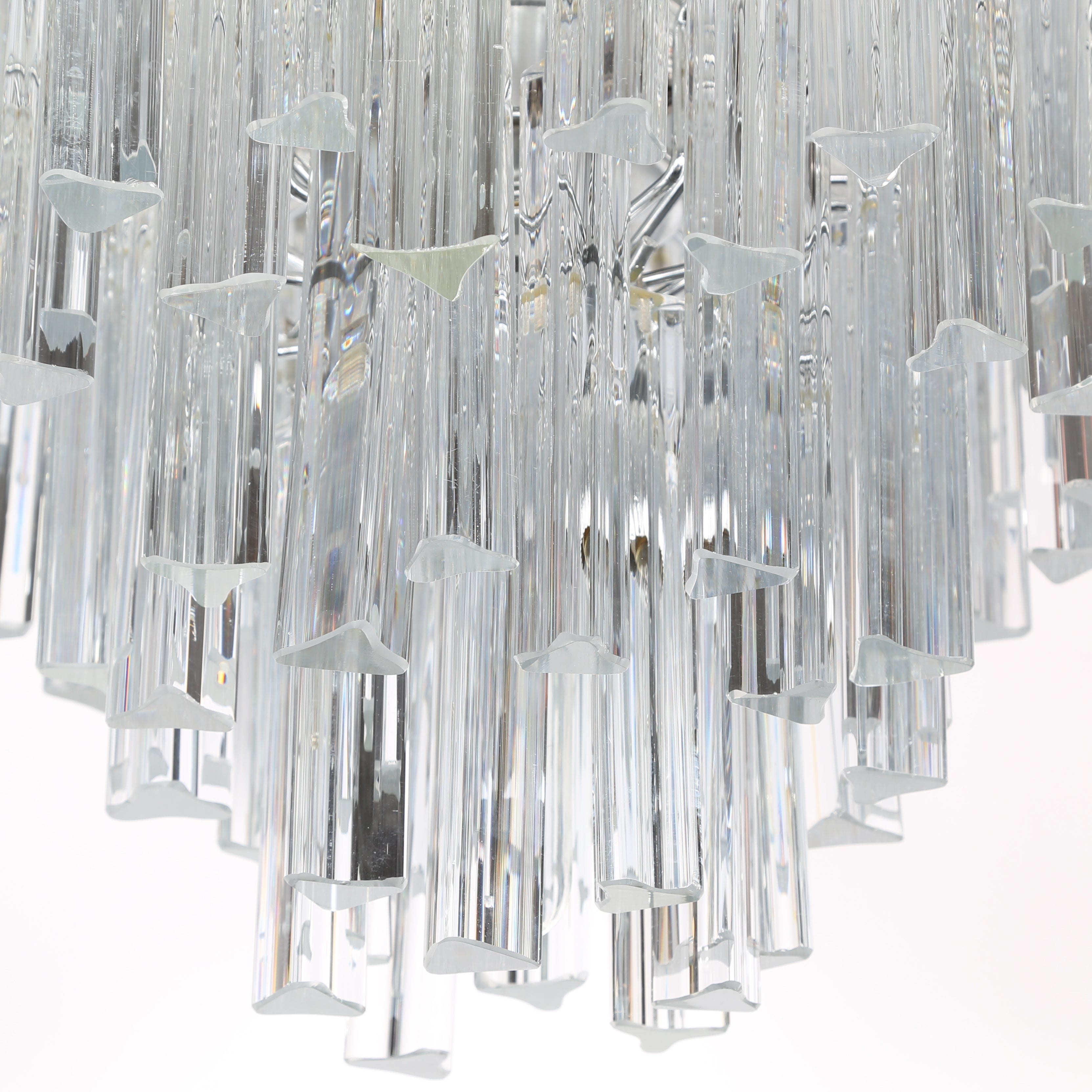 Camer Glass Dramatic Five Tier Murano Glass Chandelier by Camer Camer Glass Dramatic Five Tier Murano Glass Chandelier by Camer