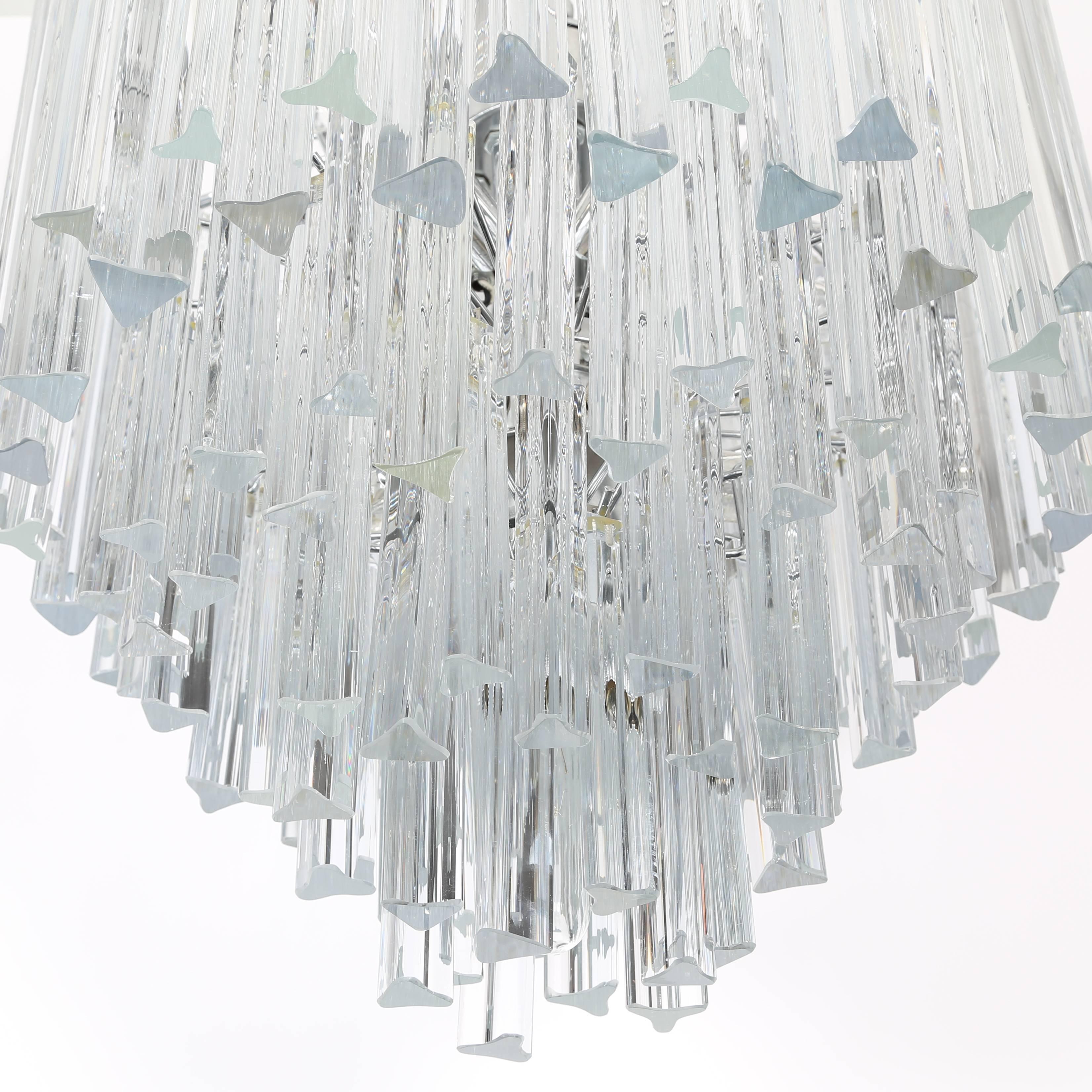 Late 20th Century Tiered Italian Crystal Chandelier by Camer, circa 1970s