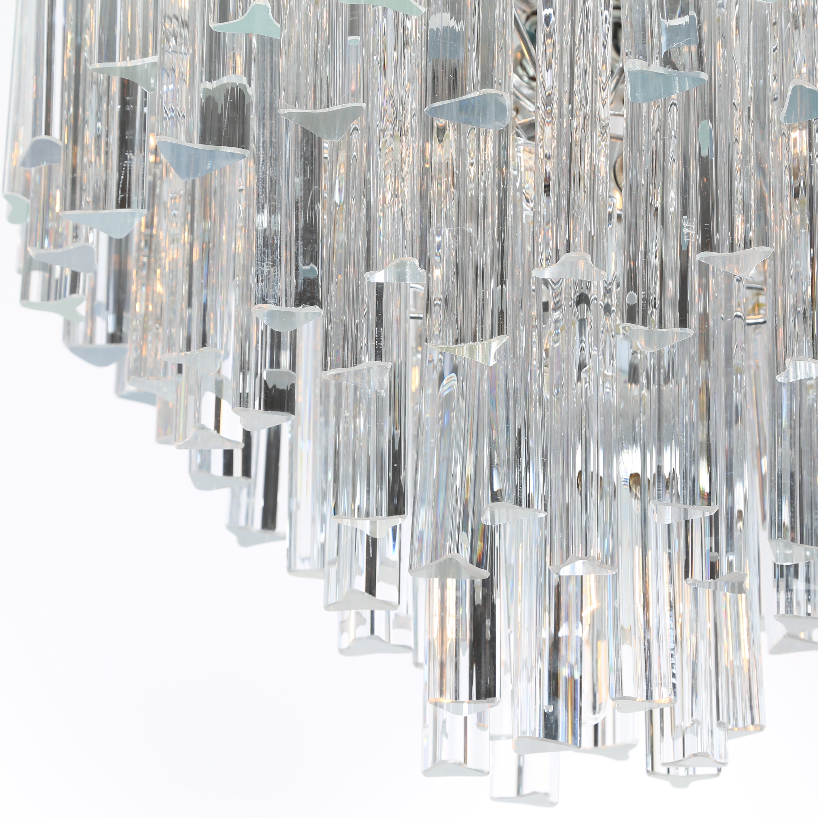 Camer Glass Dramatic Five Tier Murano Glass Chandelier by Camer Camer Glass Dramatic Five Tier Murano Glass Chandelier by Camer