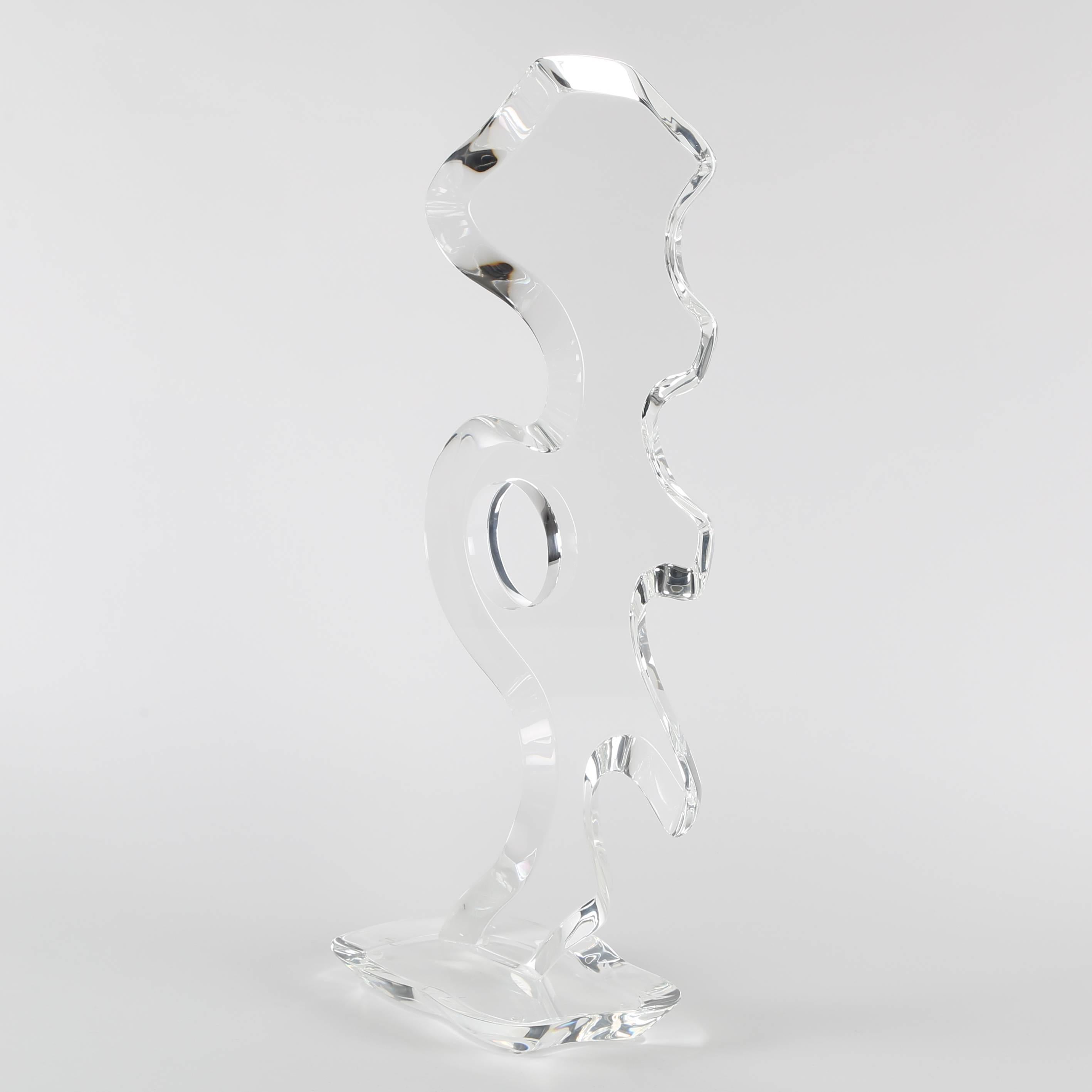 American Abstract Lucite Sculpture by Hivo Van Teal, circa 1970s For Sale