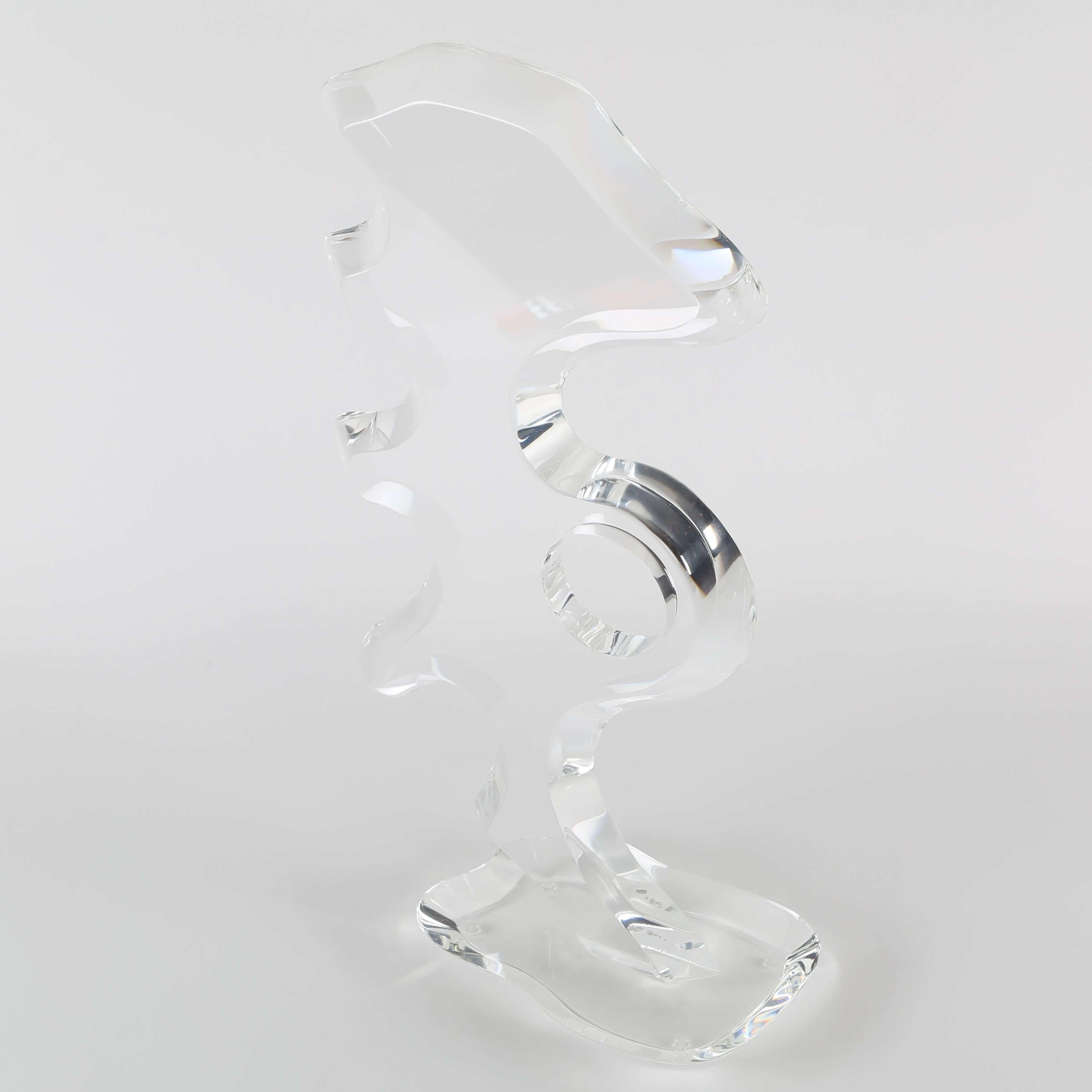 Late 20th Century Abstract Lucite Sculpture by Hivo Van Teal, circa 1970s For Sale