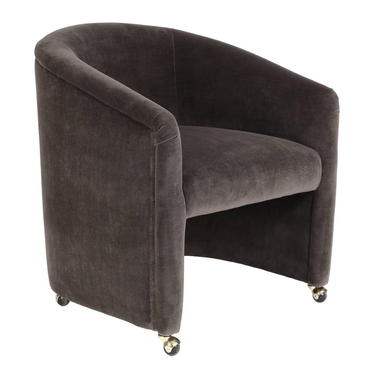 Set of 8 Barrel Swivel Dining Chairs, Circa 1970s at 1stdibs