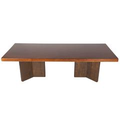 Large Cork-Top Dining Table by Paul Frankl for Johnson Furniture, Circa 1949