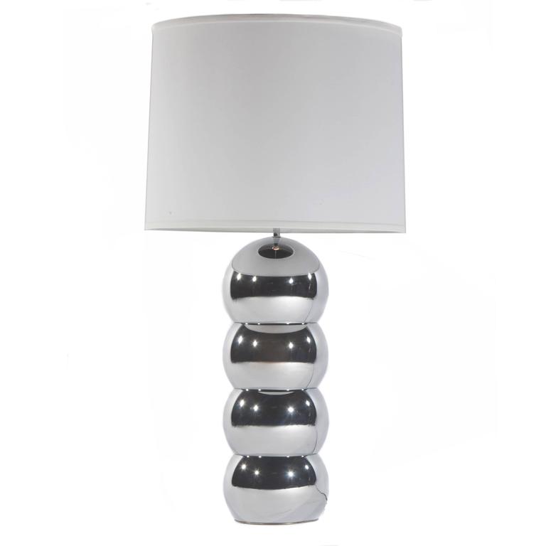 Pair Of 1970s Chrome Stacked Ball Lamps By George Kovacs For At Pair Of Chrome Stacked Ball Lamps By George Kovacs Circa 1970s Classic Design In
