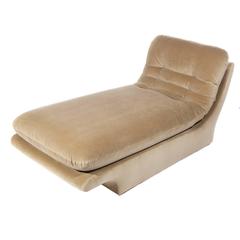 Vintage Fully Upholstered 1970s Chaise Lounge by Preview Furniture