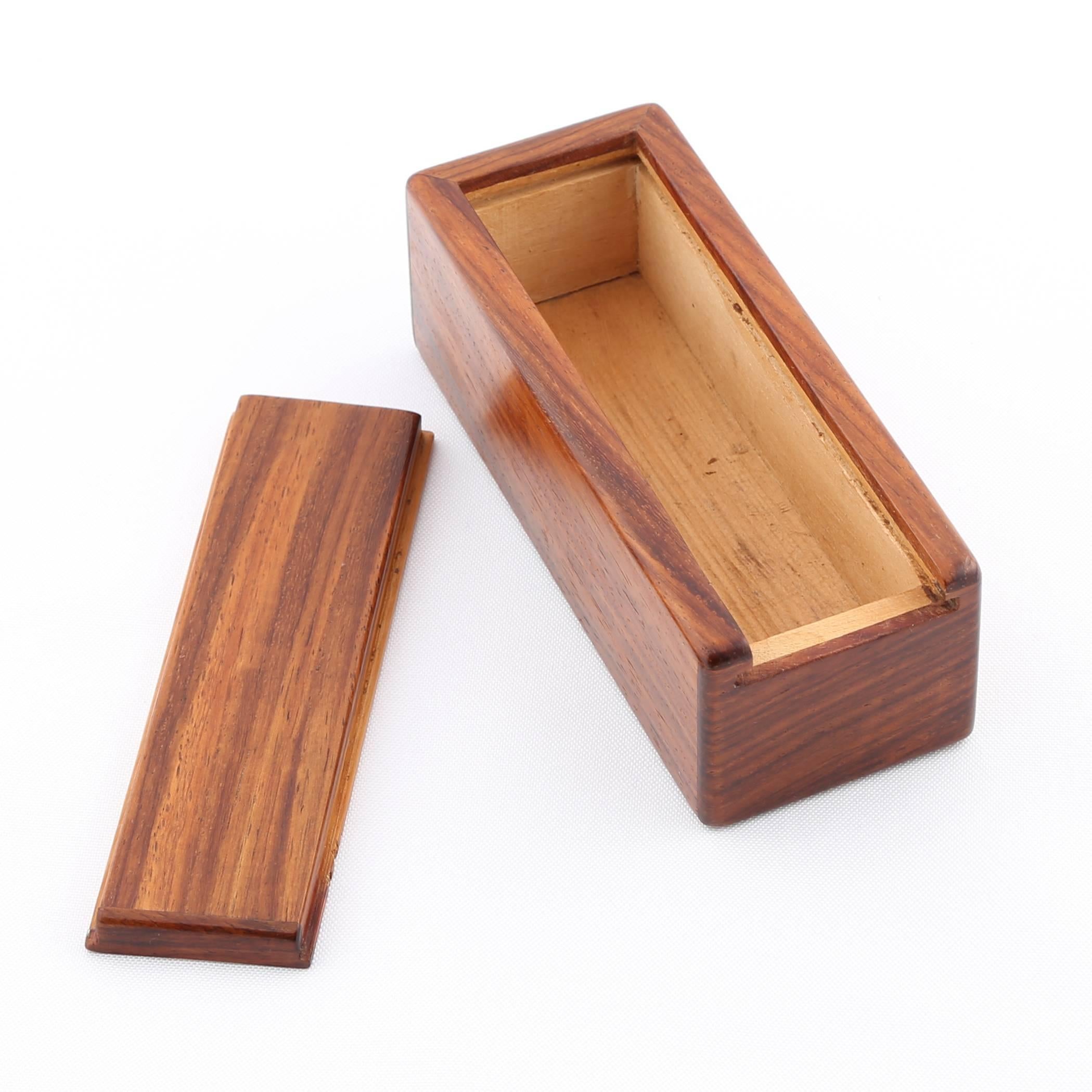 Wooden Box with Sliding Top by Jerry Madrigale, circa 1980s 3
