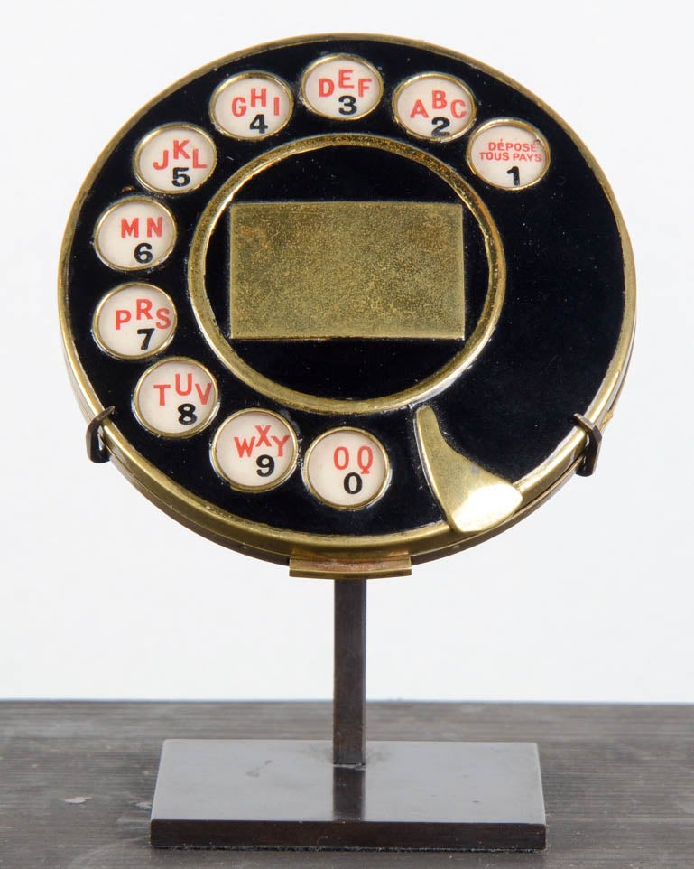 Iconic Salvador Dali / Elsa Schiaparelli Telephone Compact, 1935