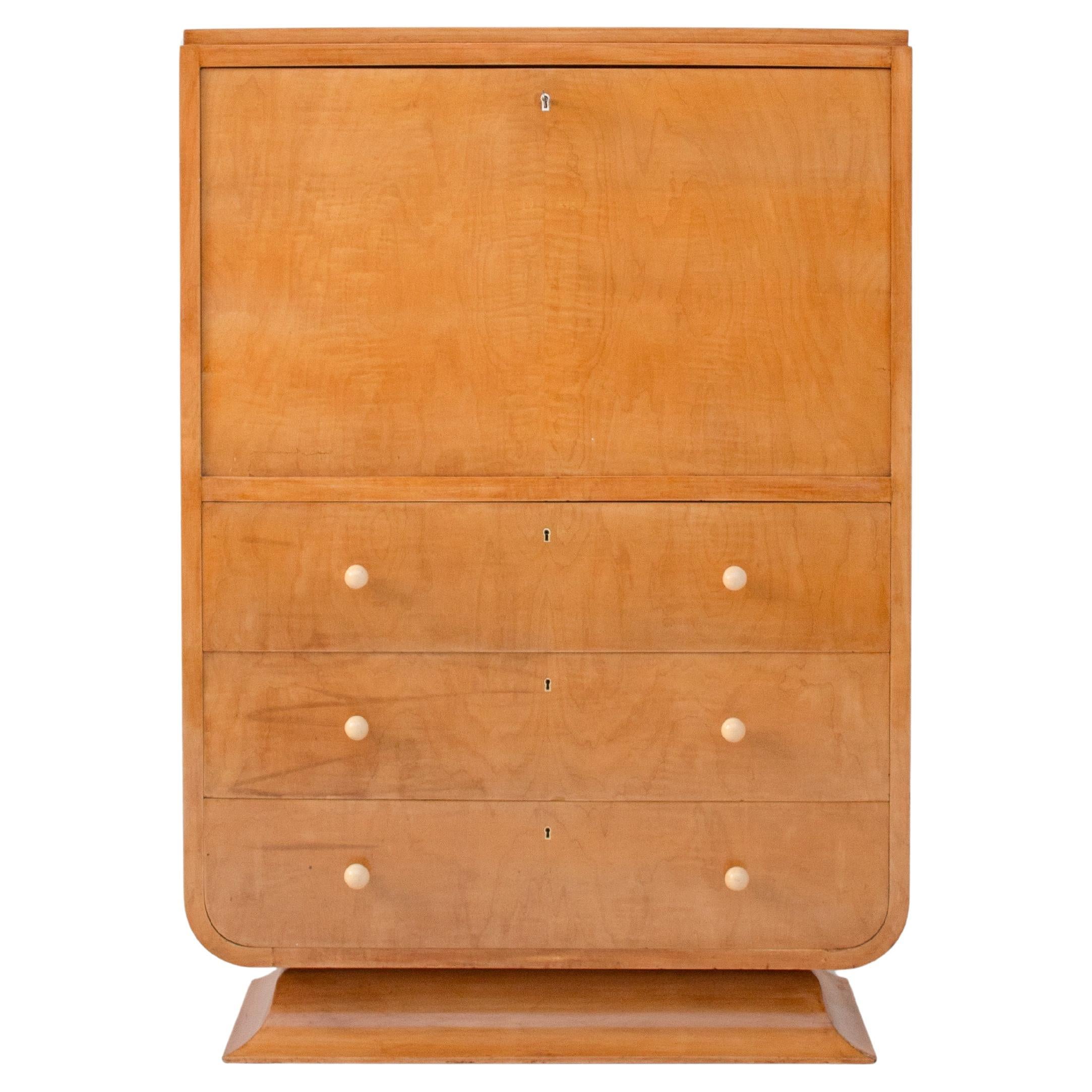 Art Deco Secretary Cabinet