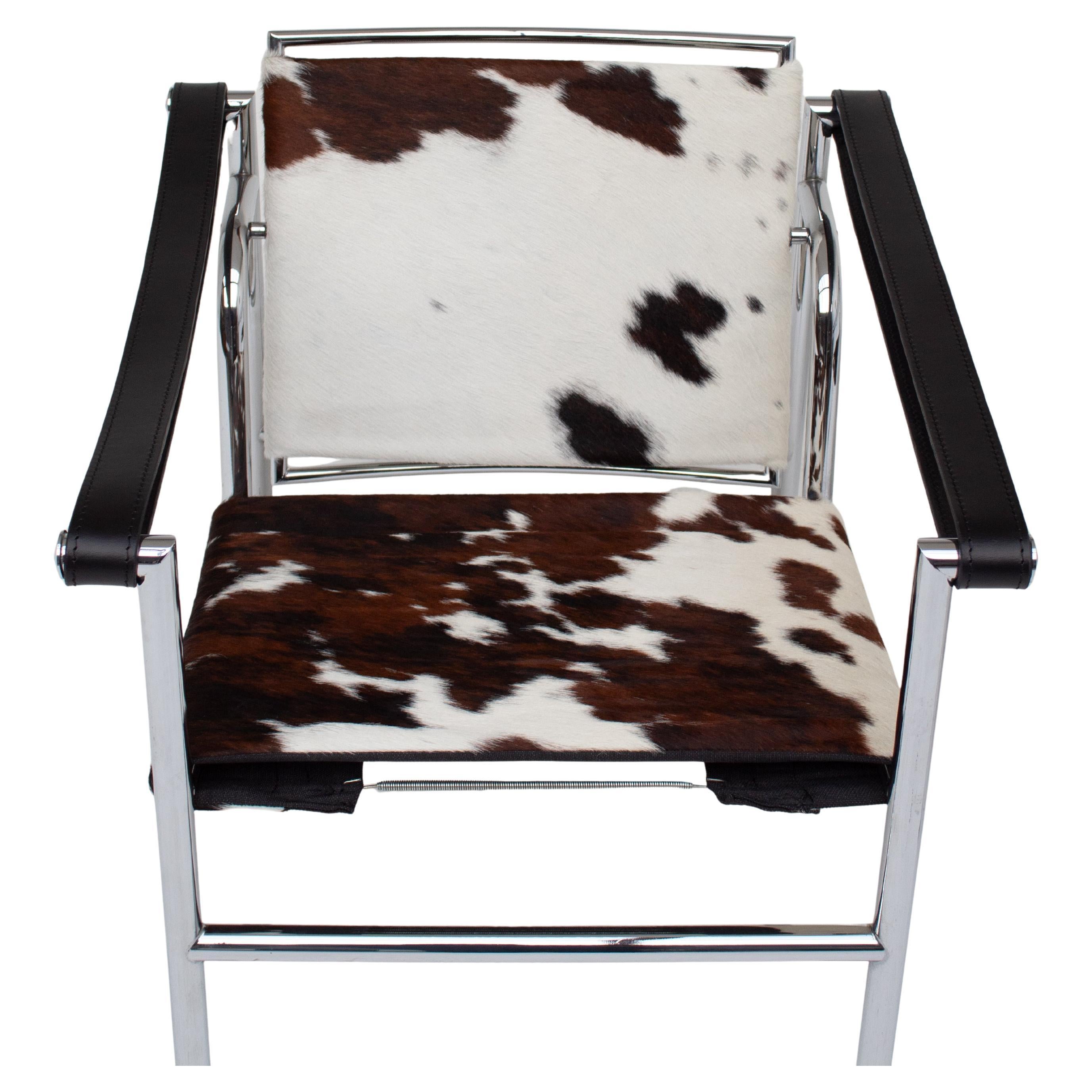 Le Corbusier LC1 Armlehnstuhl aus Rindsleder von Cassina