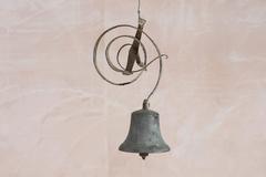Wonderfully Large Victorian Brass and Iron Servants or House Bell, circa 1870