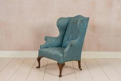 Queen Anne Walnut Wing Chair, circa 1710