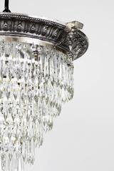 Tiered Crystal Flush Mount Fixture