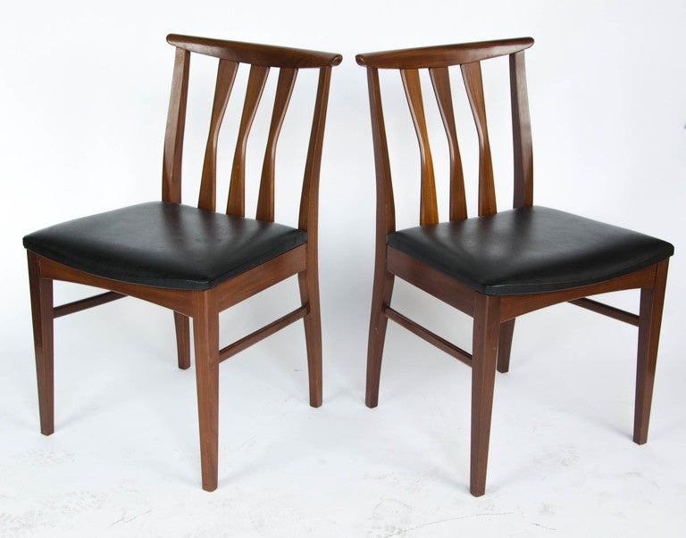 Set of Four Teak Framed Chairs