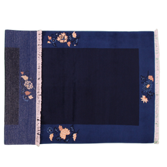 Ningxia Art Deco Rug, China, 1970s, 154 x 92 cm