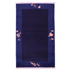 Ningxia Art Deco Rug, China, 1970s, 154 x 92 cm