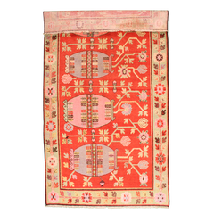 Antique Samarkand Khotan Rug, East Turkestan, circa 1925, 264 x 151 cm