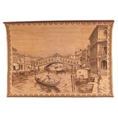 French Tapestry of the Rialto Bridge, Venice, Early 20th Century