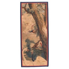 Antique French Verdure Tapestry Panel with Exotic Birds, circa 1780