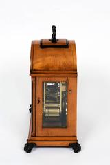 George IV Satinwood Veneered Striking Twin Fusee Bracket Clock