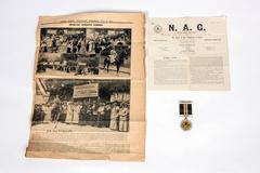 Early 1900s Suffragette Poster, Medal, Song Book and Related Material
