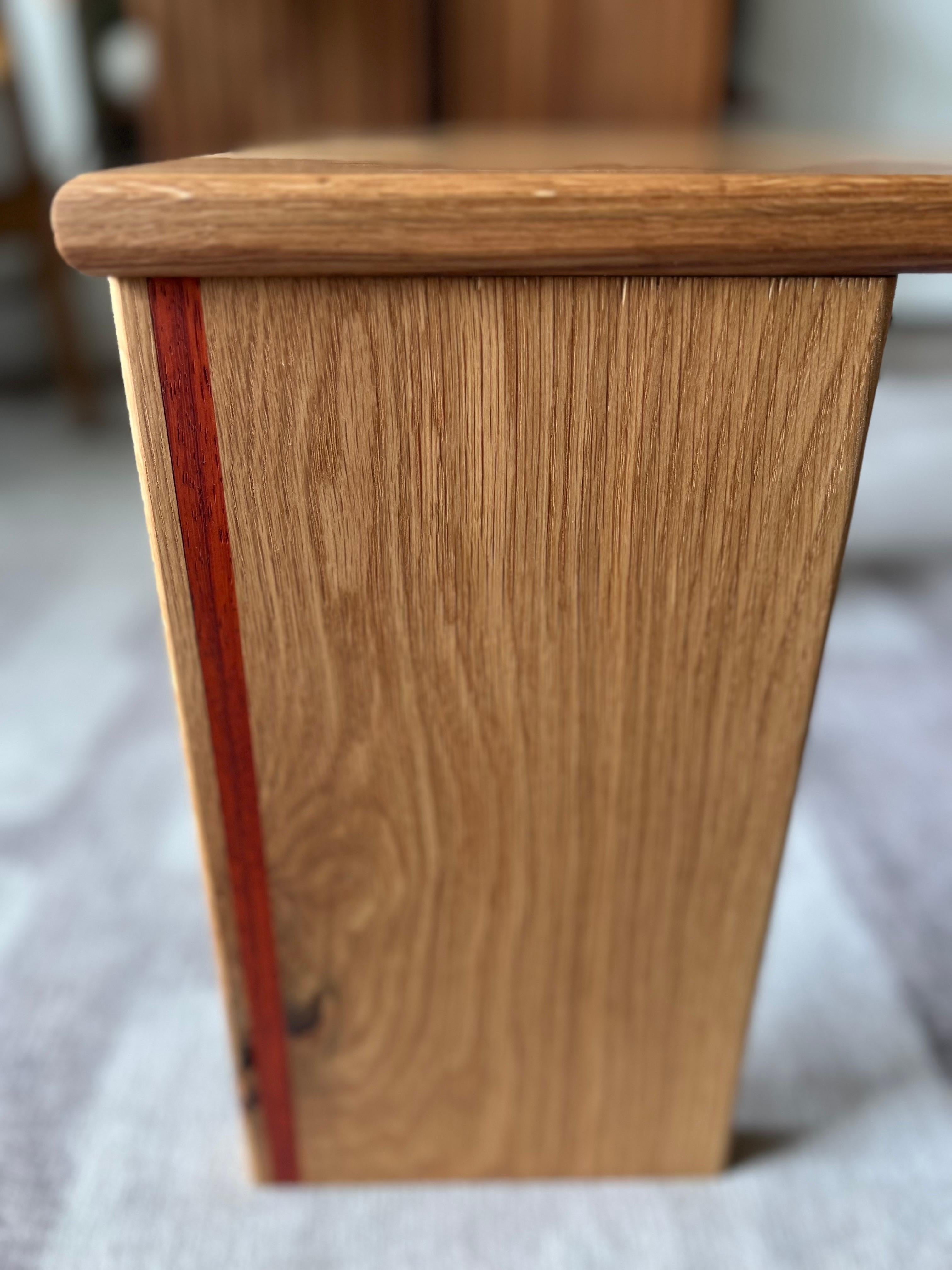 Hardwood White Oak Redline Design Coffee Table For Sale
