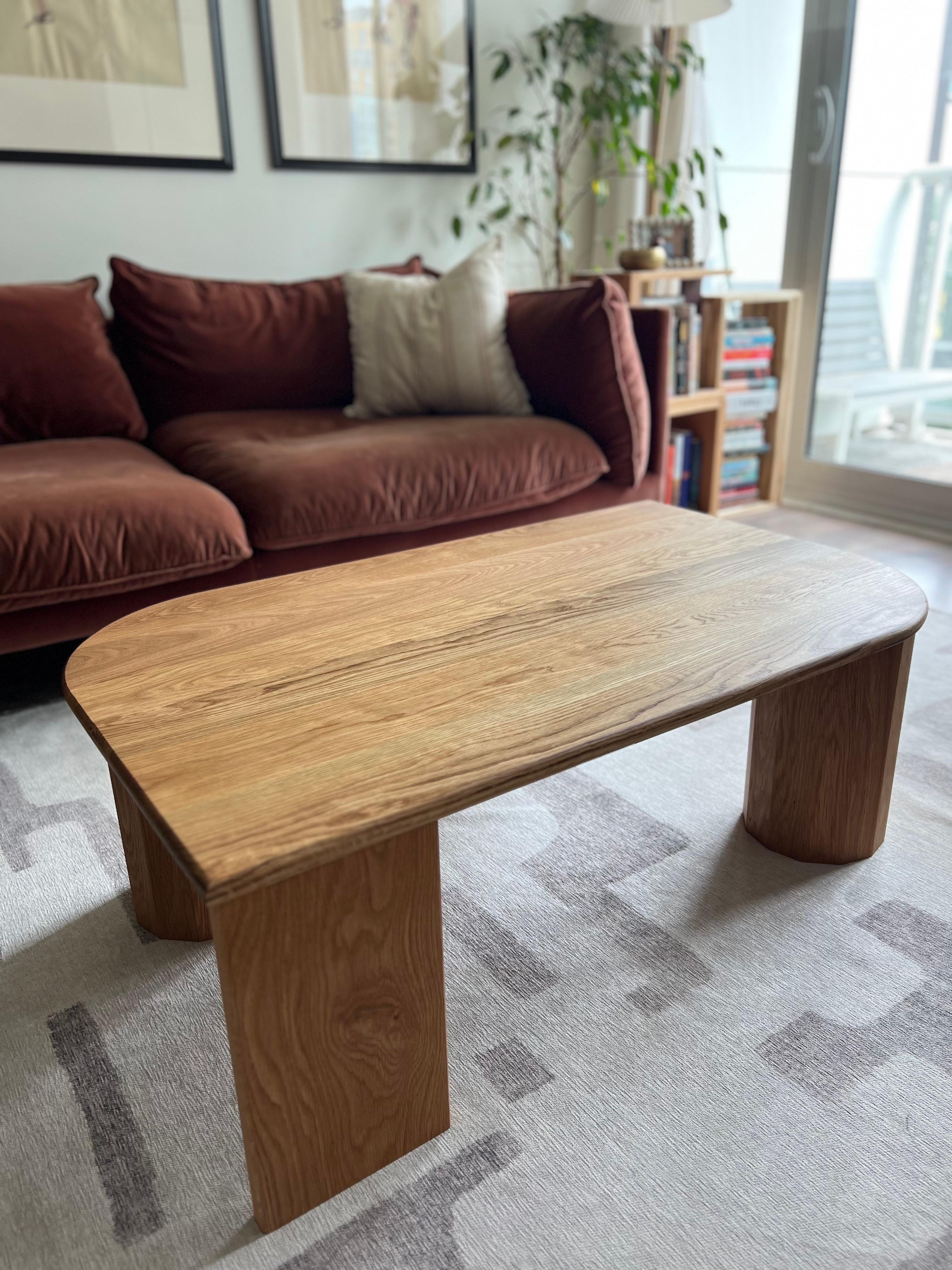 White Oak Redline Design Coffee Table For Sale 1