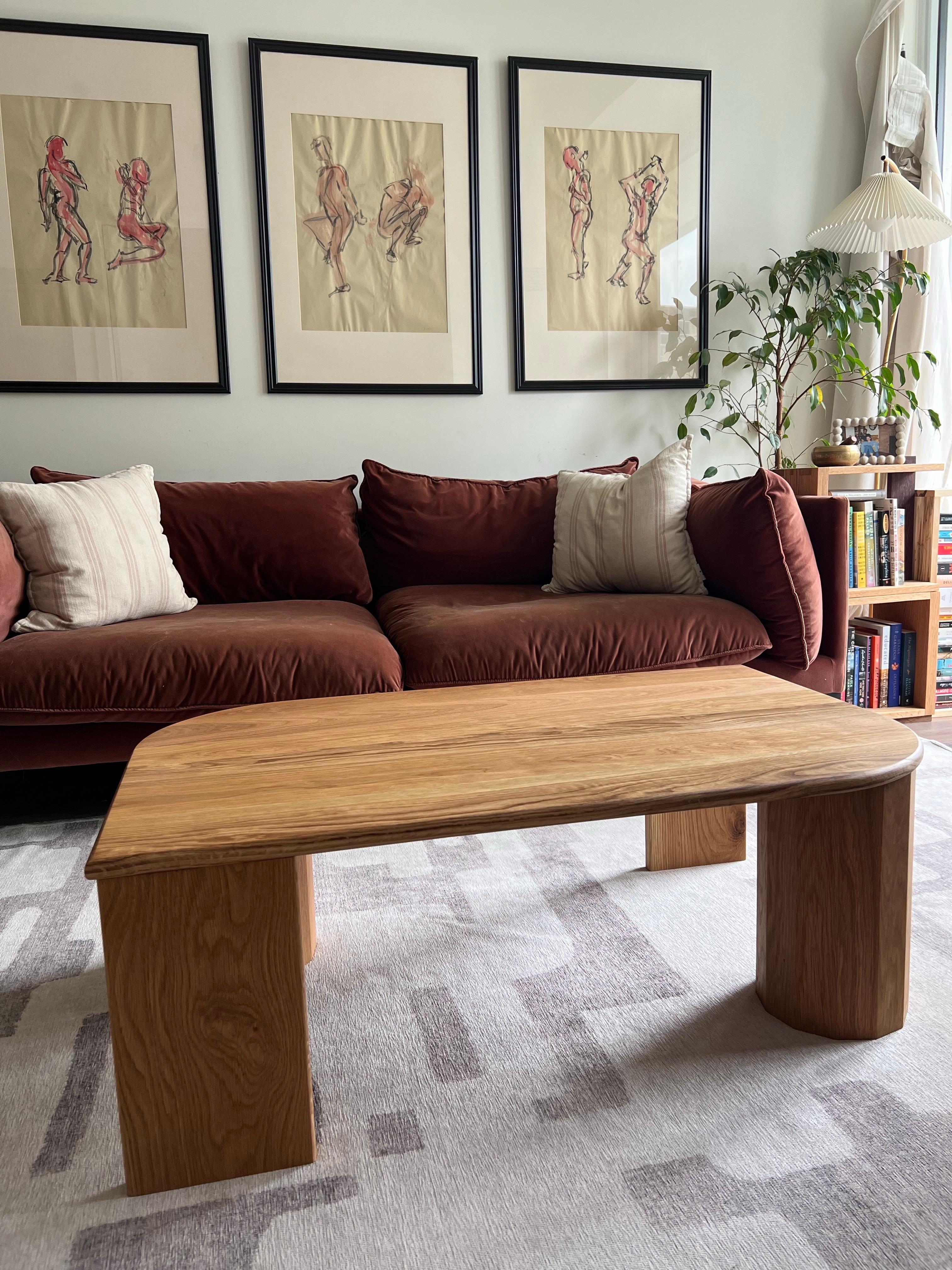 White Oak Redline Design Coffee Table For Sale 2
