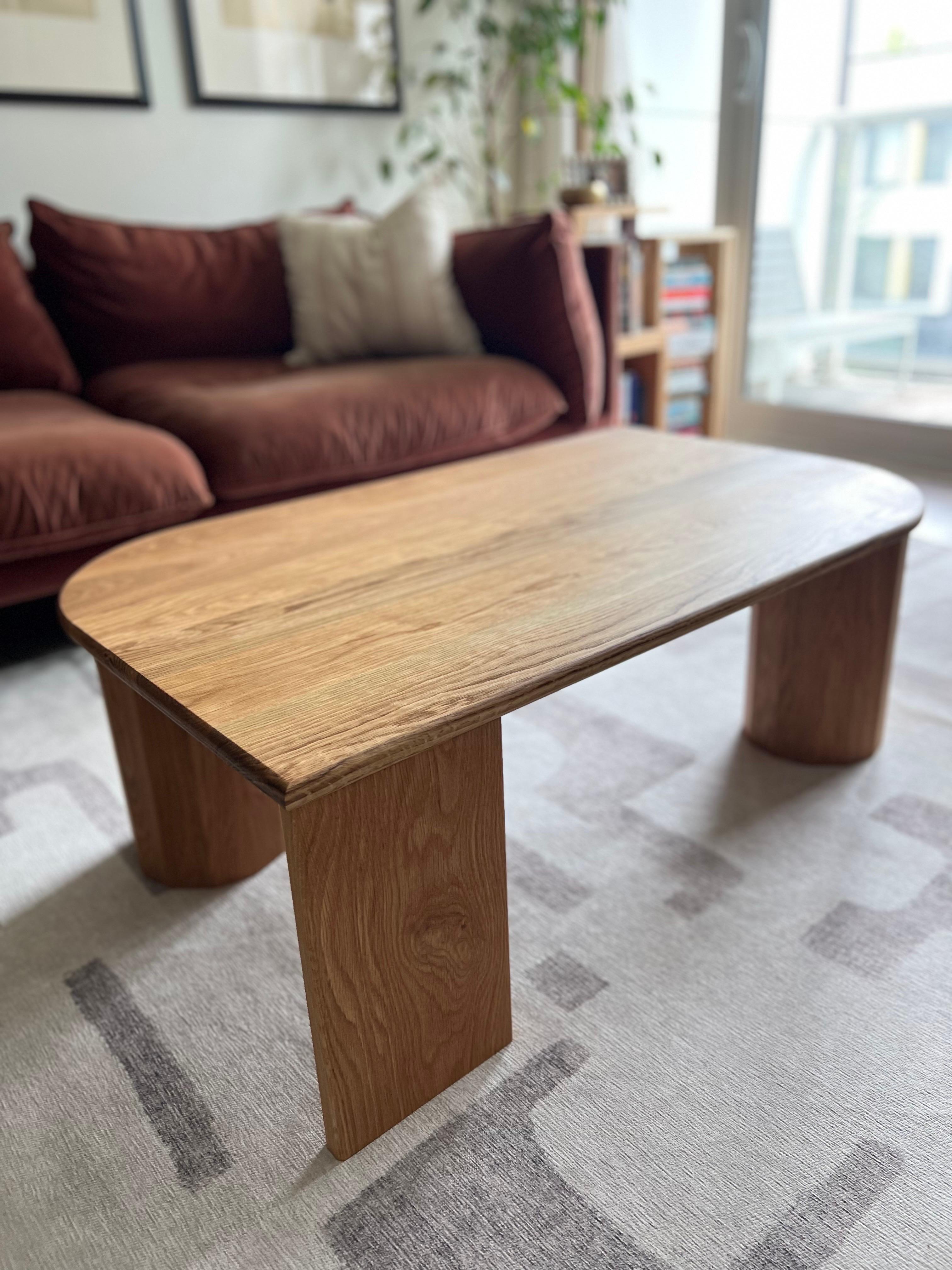 White Oak Redline Design Coffee Table For Sale 3