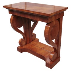 Raffinato tavolo da console Biedermeier