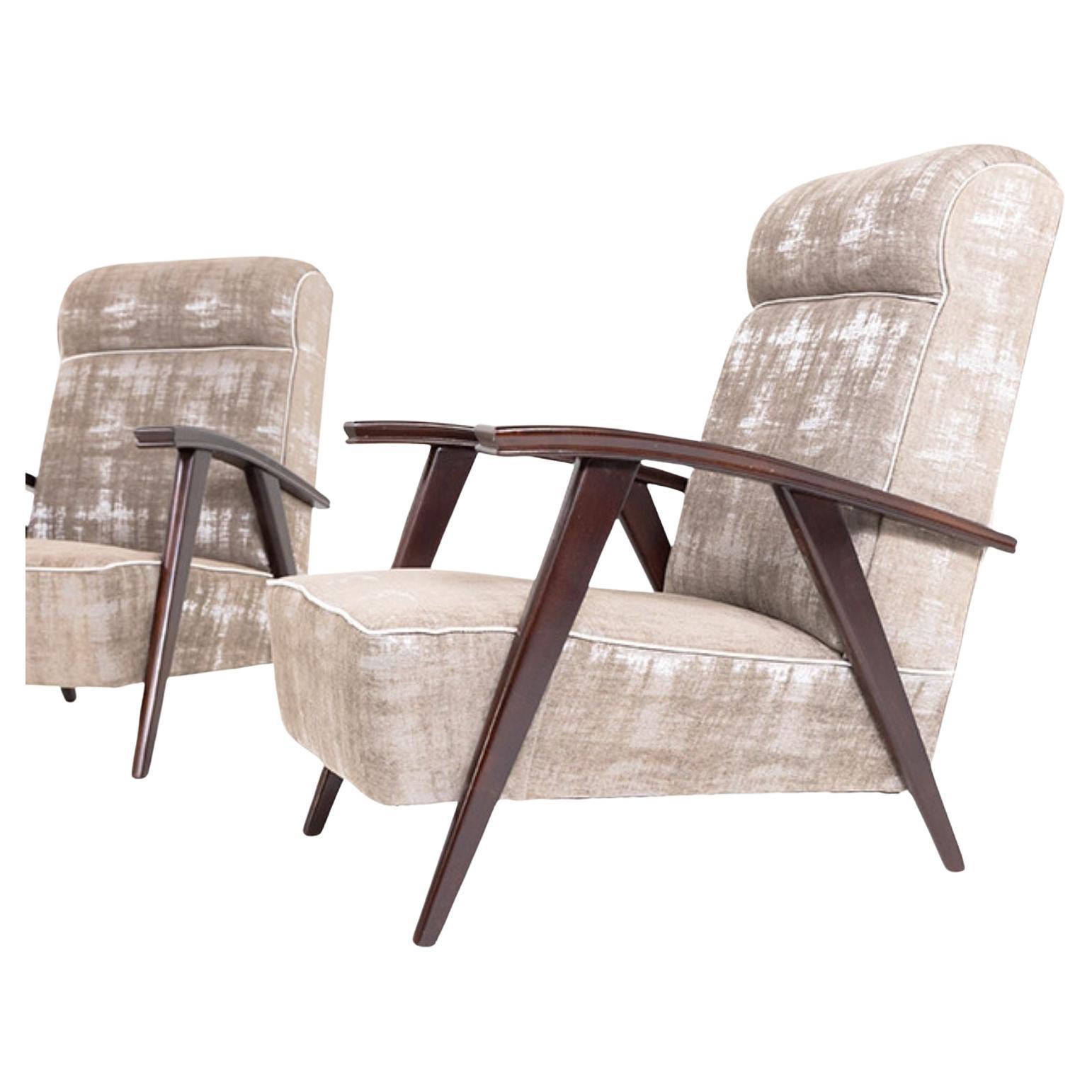 A Single Modernist Armchair Attributed to Jacques Adnet