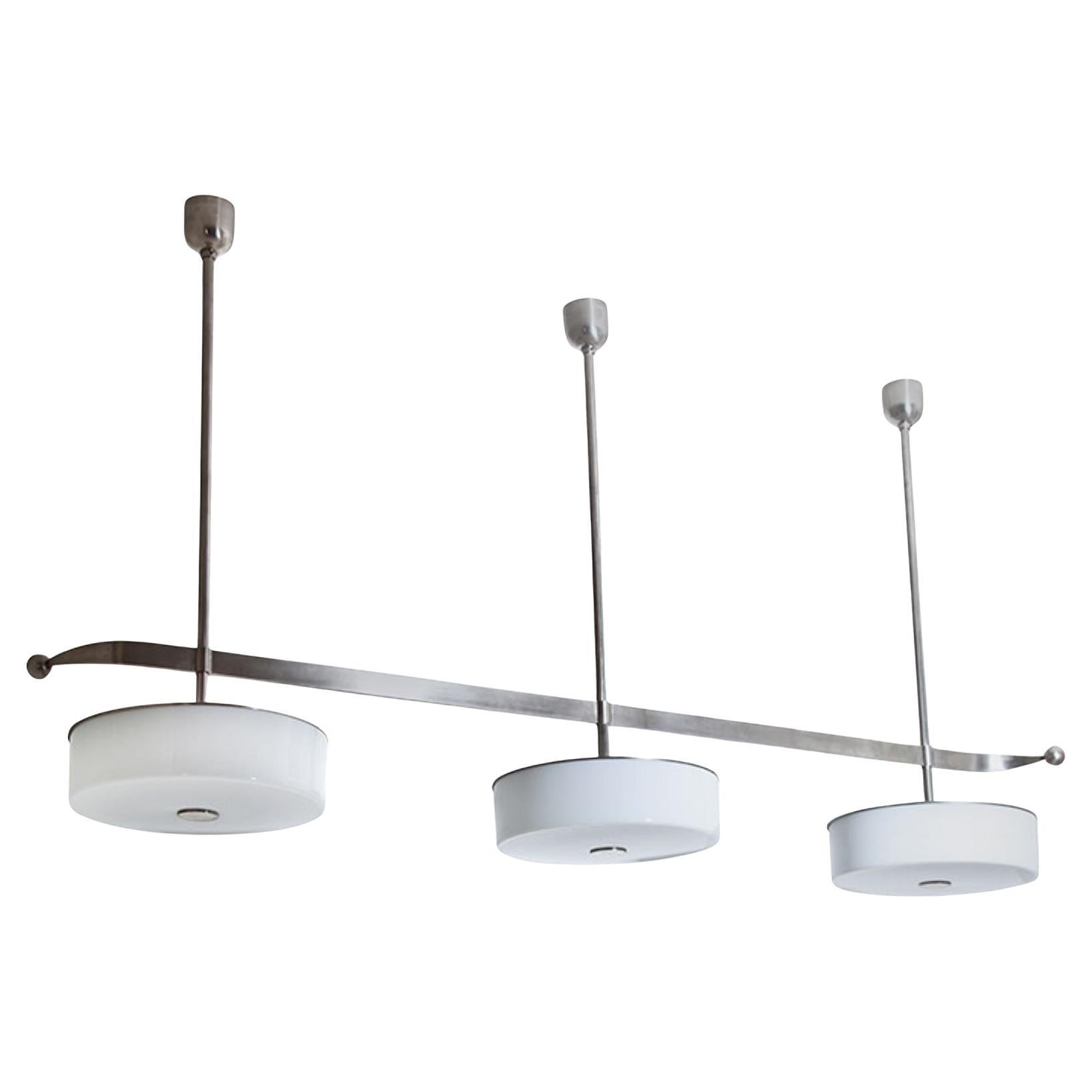Modernist Streamlined Ceiling Light, 1930s For Sale