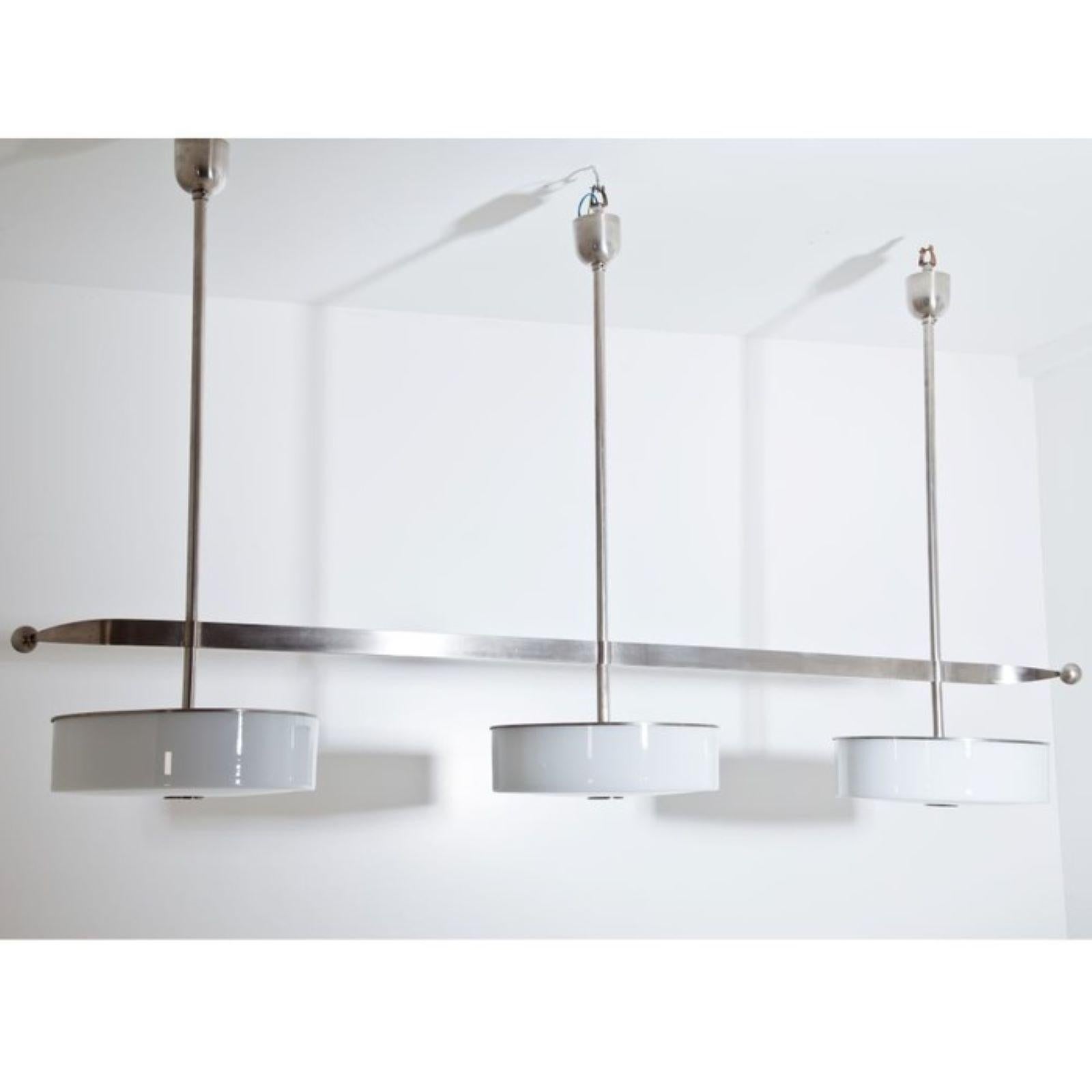 Czech Modernist Streamlined Ceiling Light, 1930s For Sale