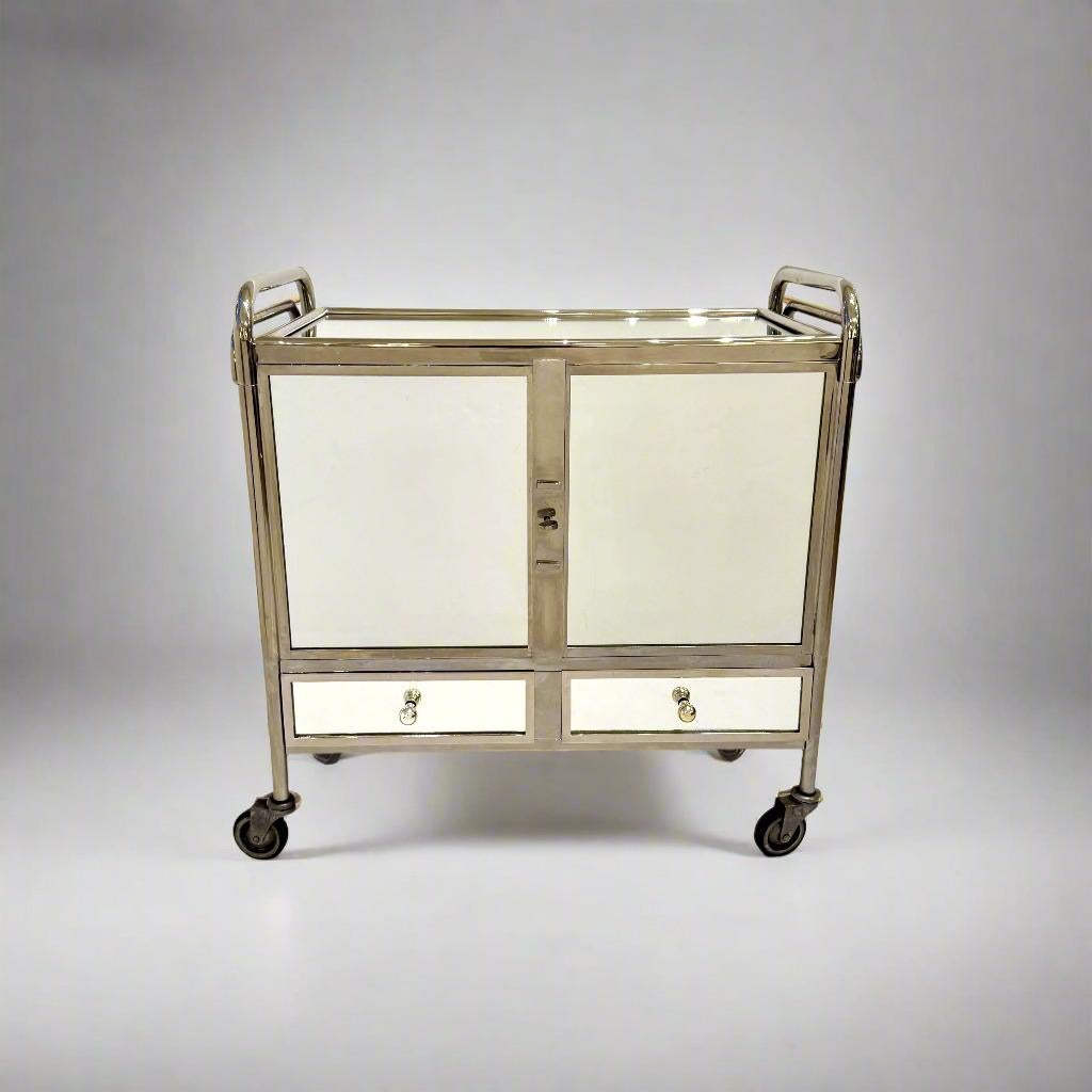 French Art Deco Bar Cart, France 1930s For Sale