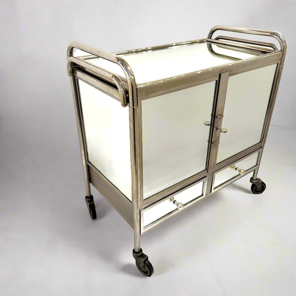 Art Deco Bar Cart, France 1930s In Good Condition For Sale In New York, NY