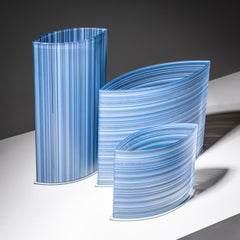 Set of Three Blue Vases by Rosenthal, 20th Century
