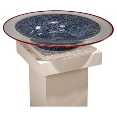 Centre de table en verre de Murano, création de Gae Aulenti pour Vistosi, Italie, années 1970